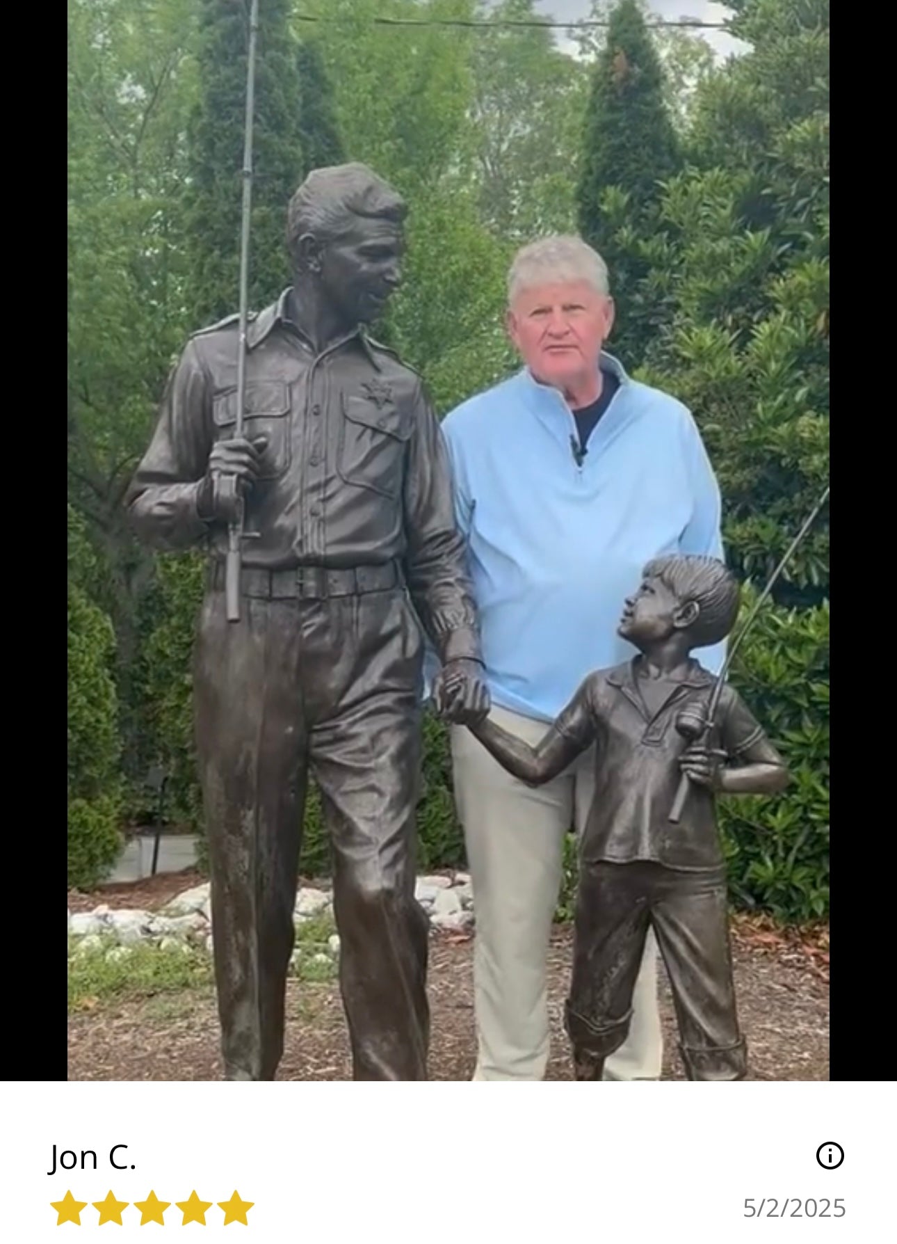 Mayor of Mt. Airy (AKA Mayberry) is hooked on USA Palm!