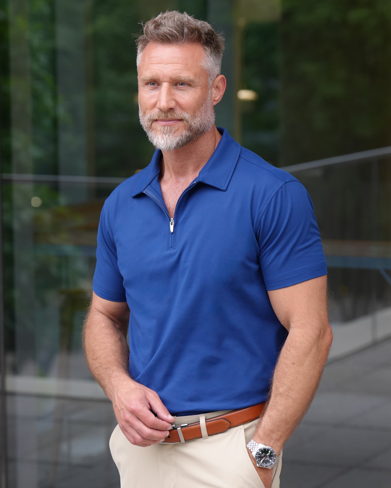 Luxe Zip Polo