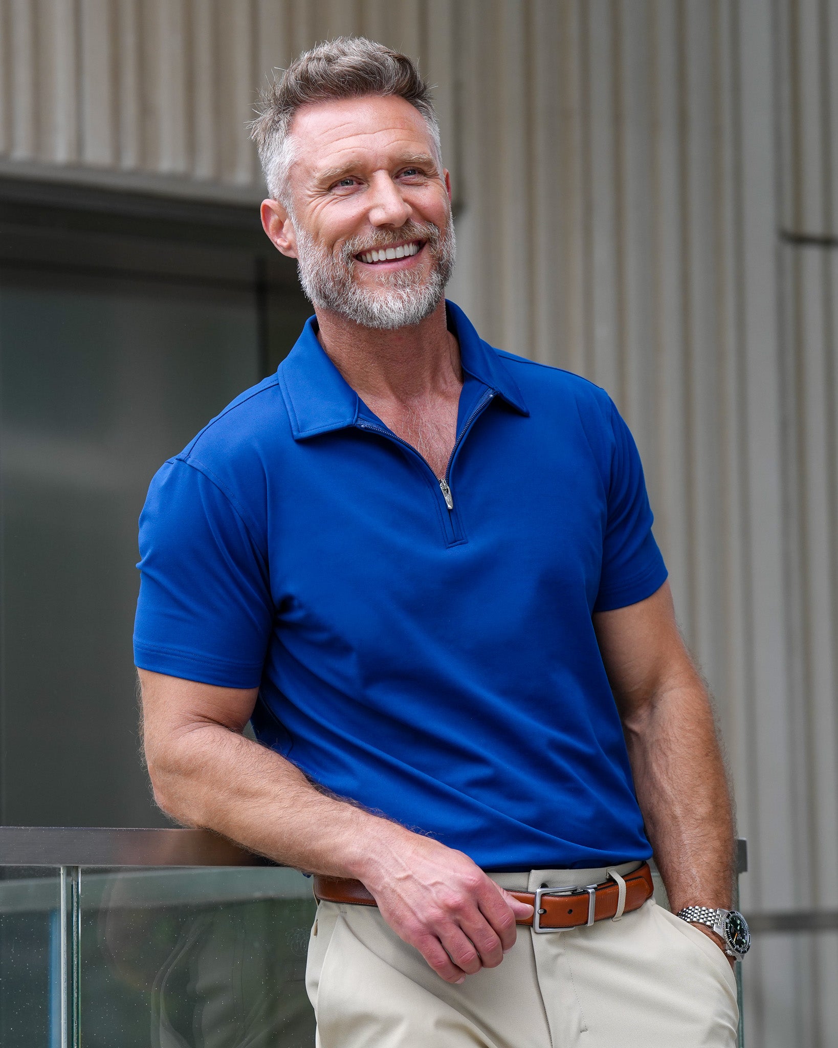 Luxe Zip Polo
