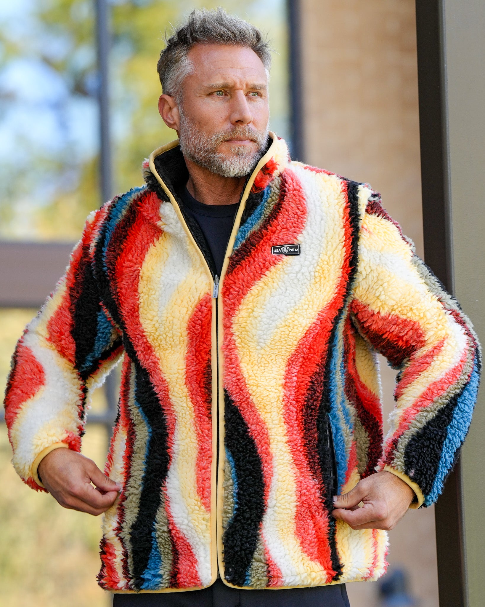 Jacquard Double Sherpa Full Zip