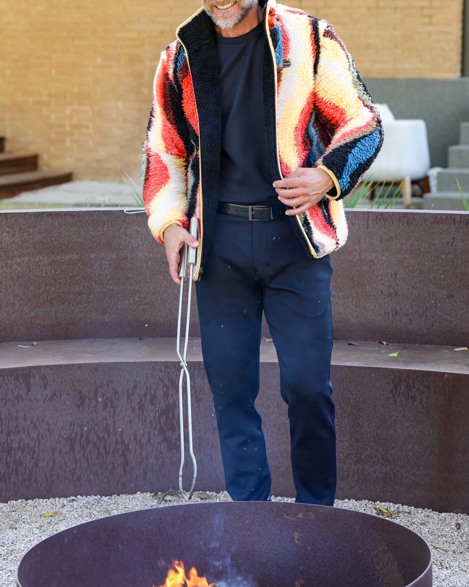 Jacquard Double Sherpa Full Zip