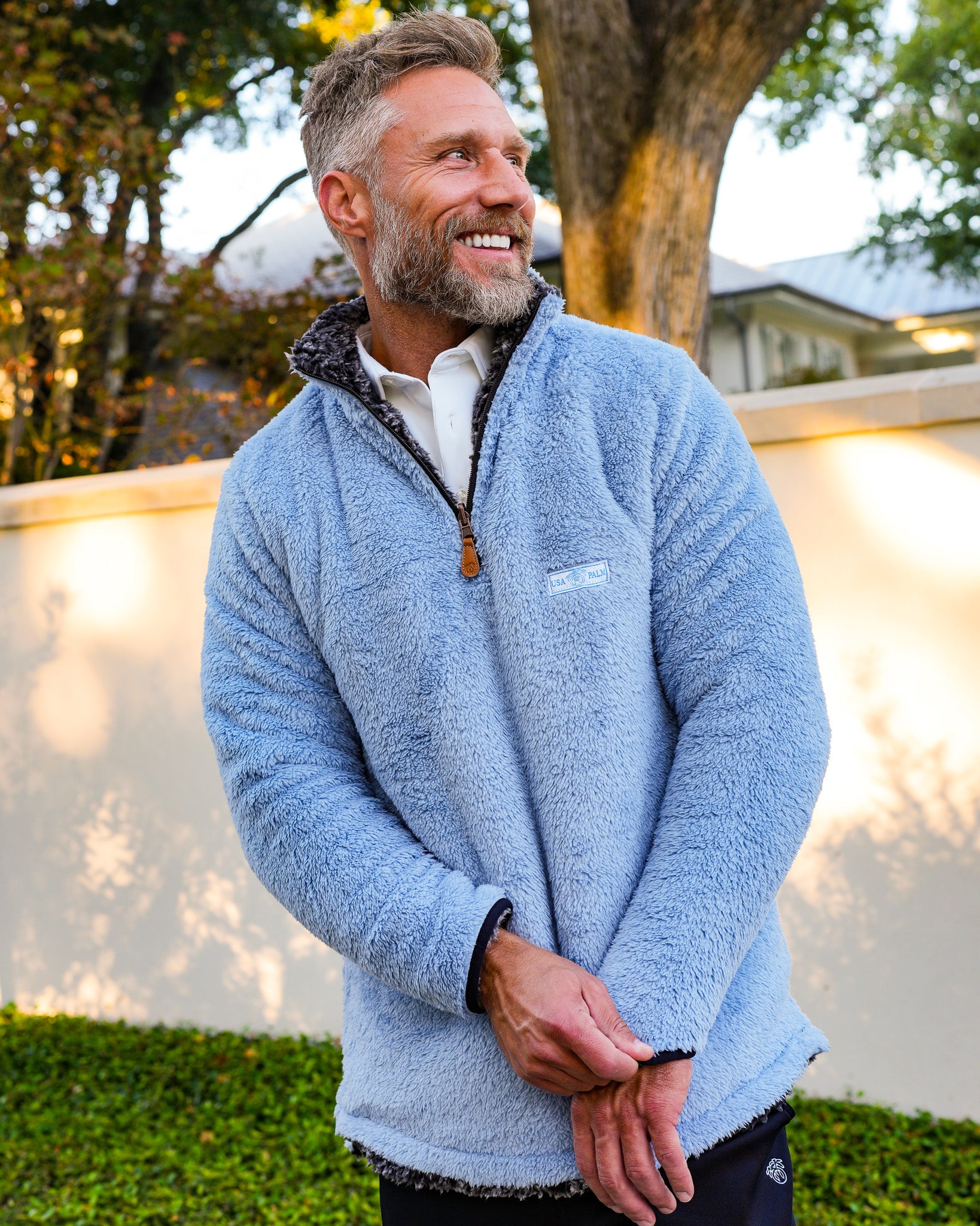 Reversible Double Sherpa 1/4 Zip