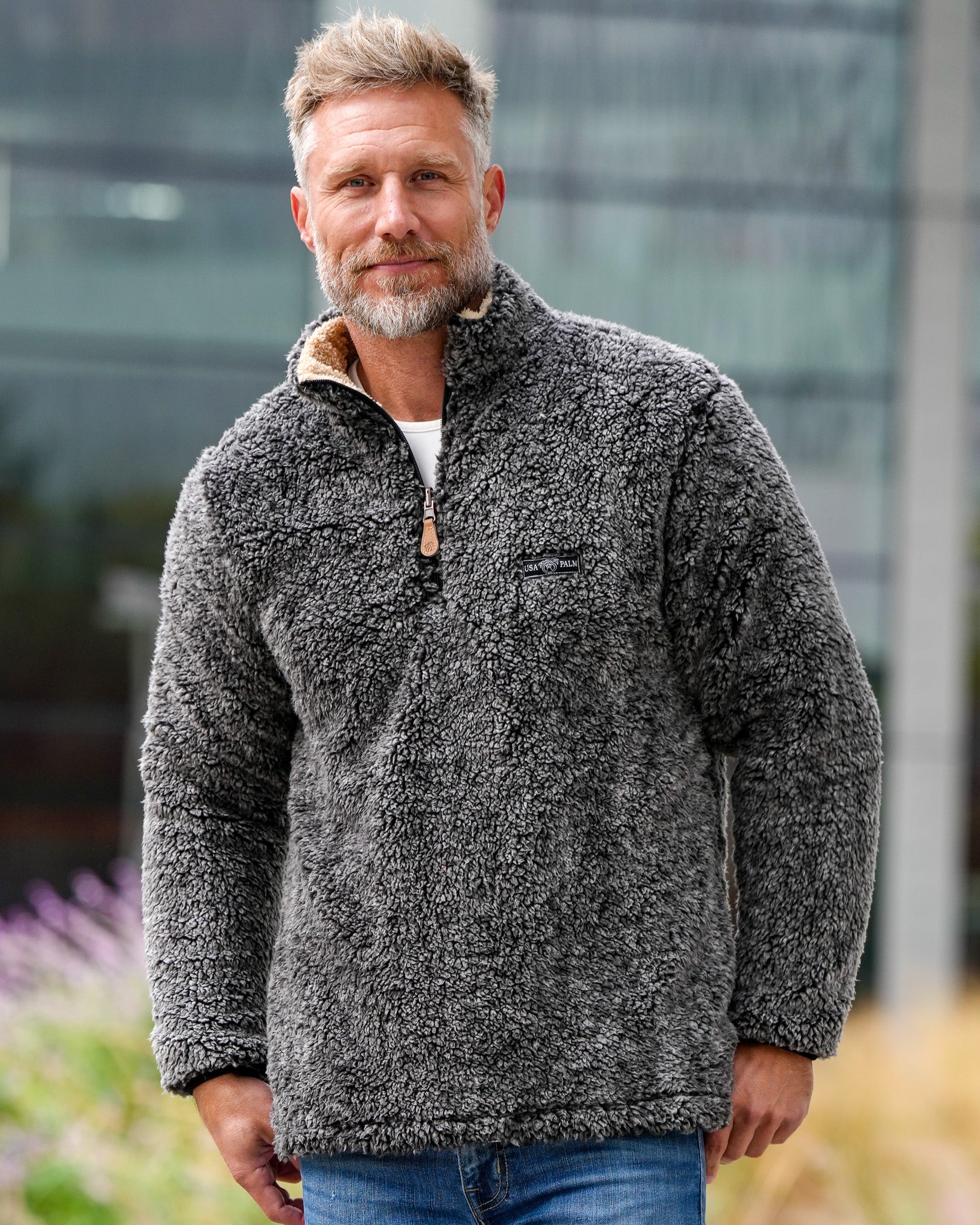 Reversible Double Sherpa 1/4 Zip