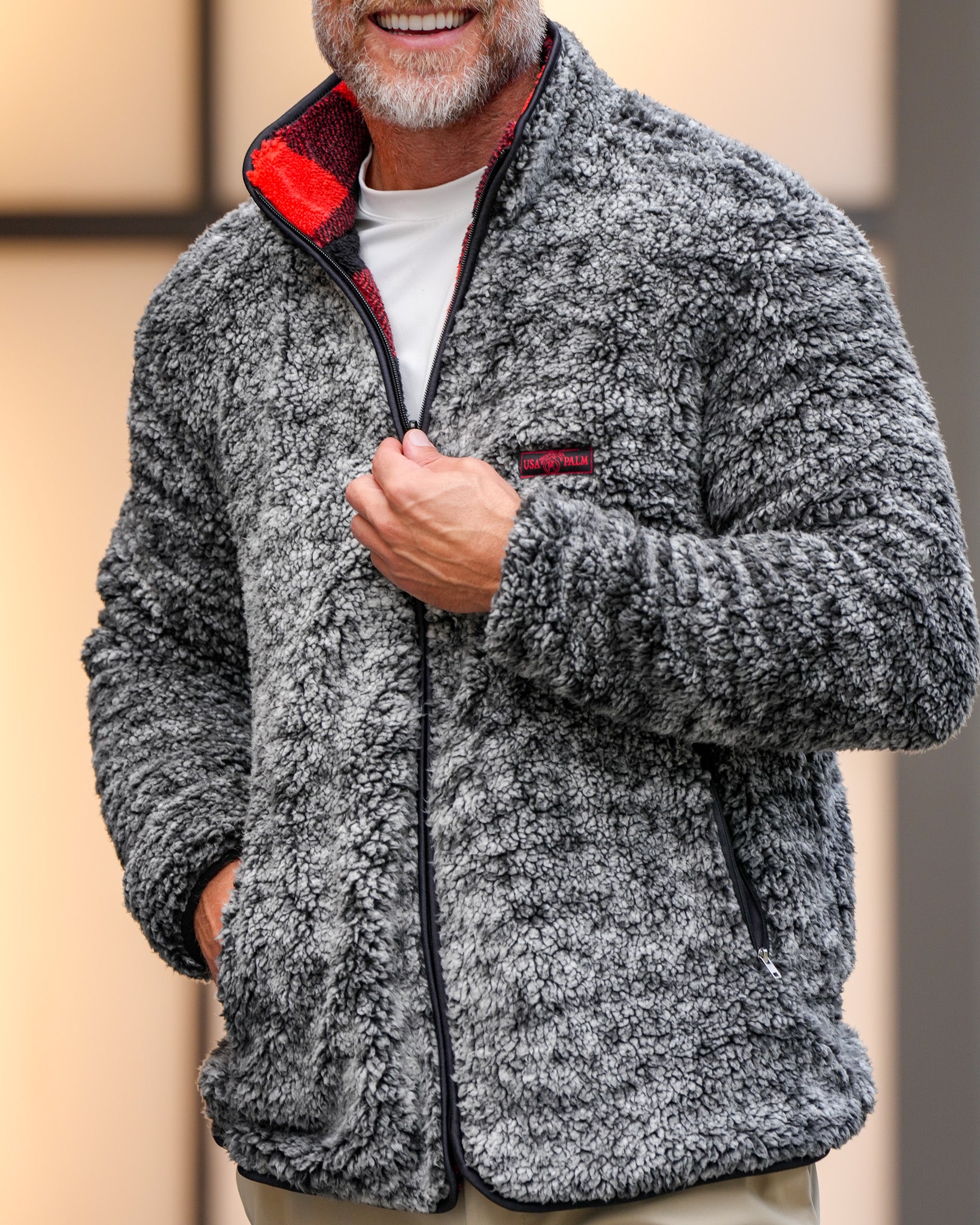 Reversible Sherpa Full Zip