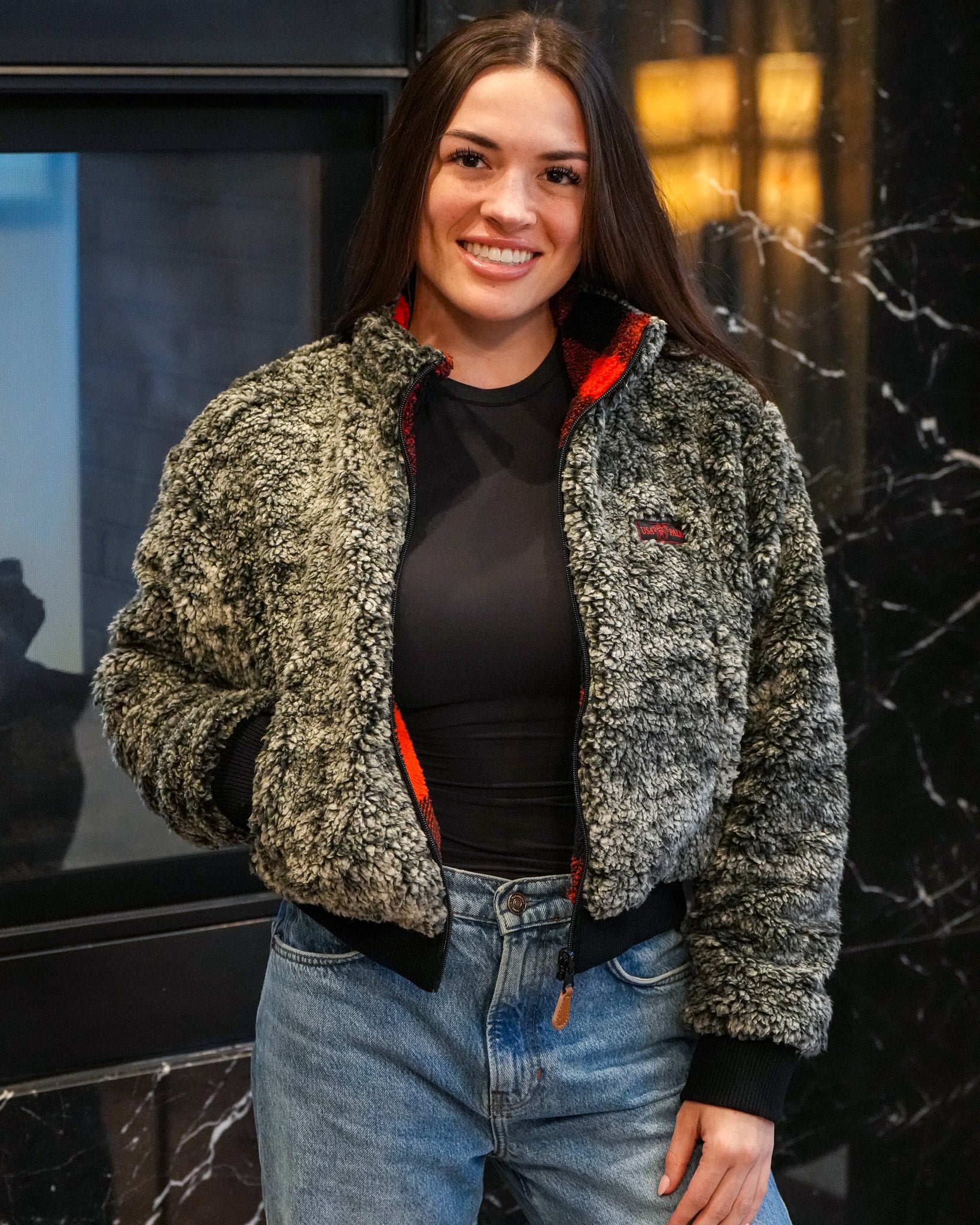 Reversible Womens Full Zip