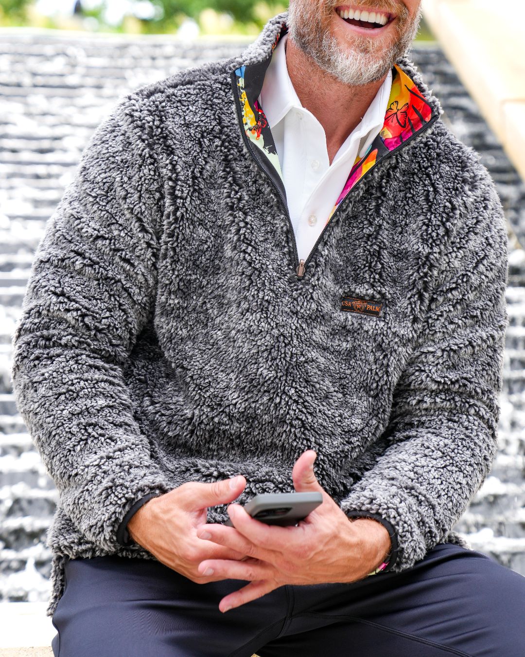 Reversible Sherpa 1/4 Zip - Sale