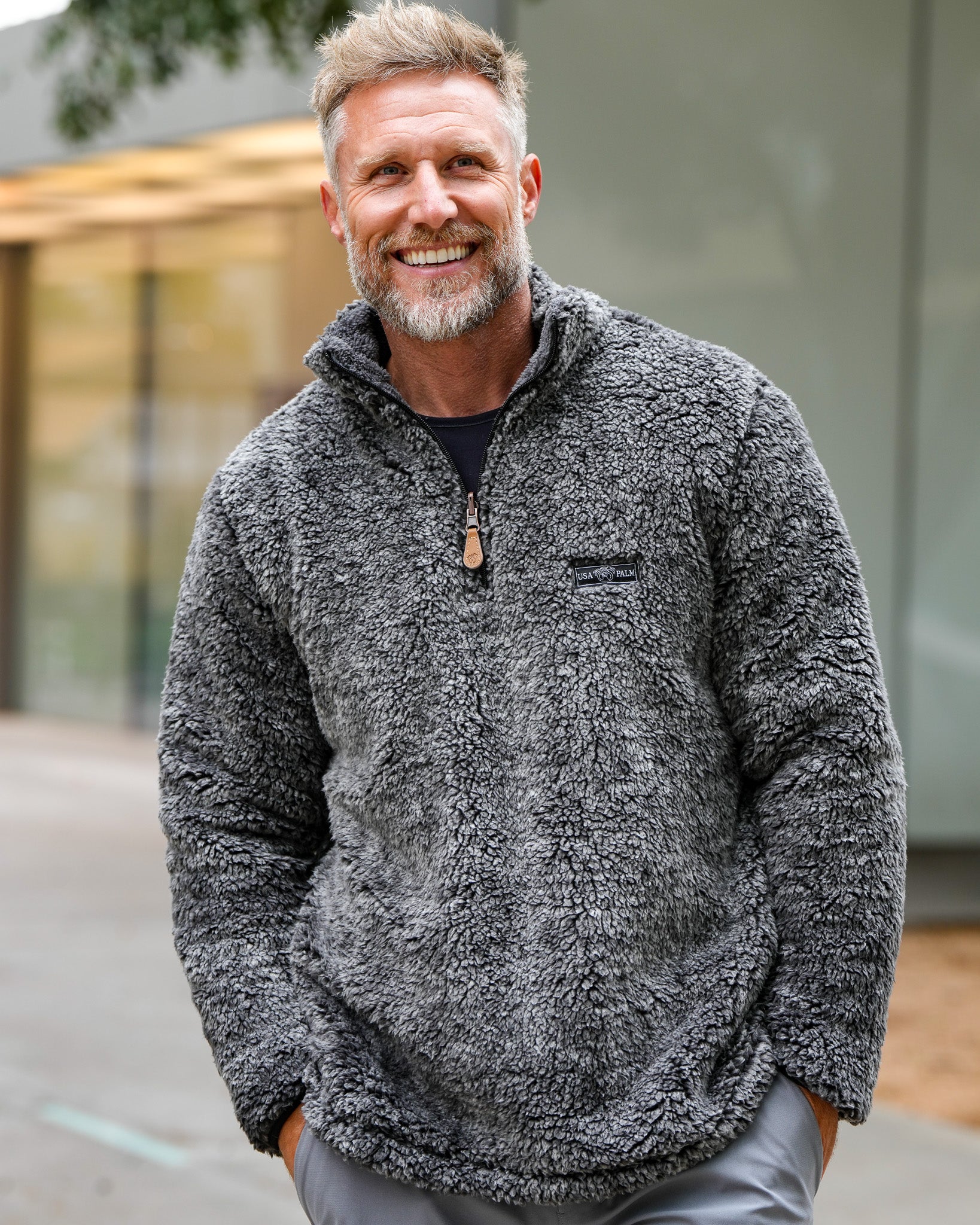 Reversible Double Sherpa 1/4 Zip