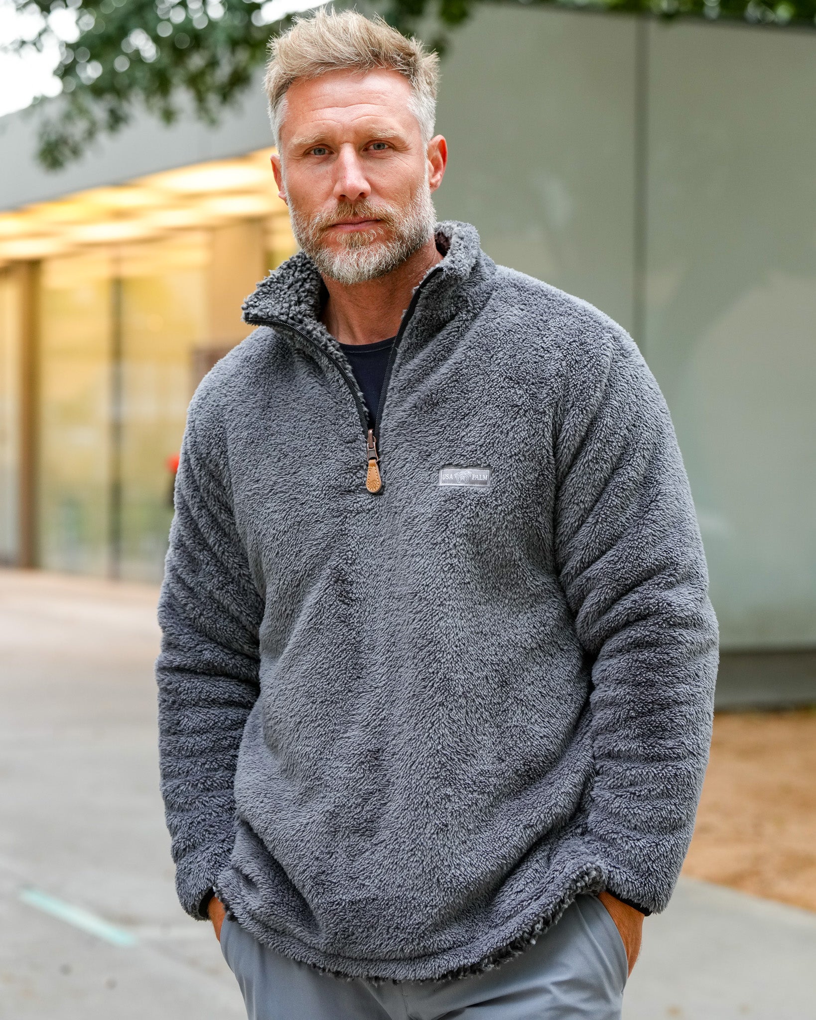 Reversible Double Sherpa 1/4 Zip