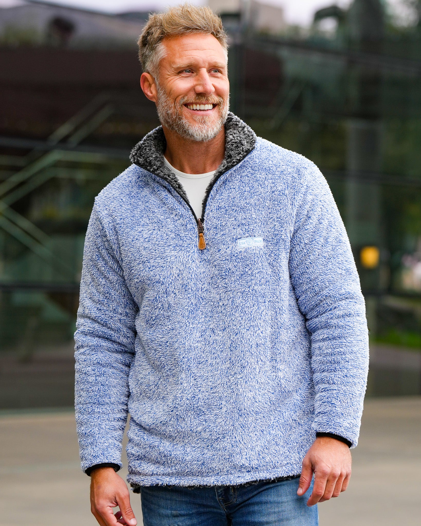 Reversible Double Sherpa 1/4 Zip