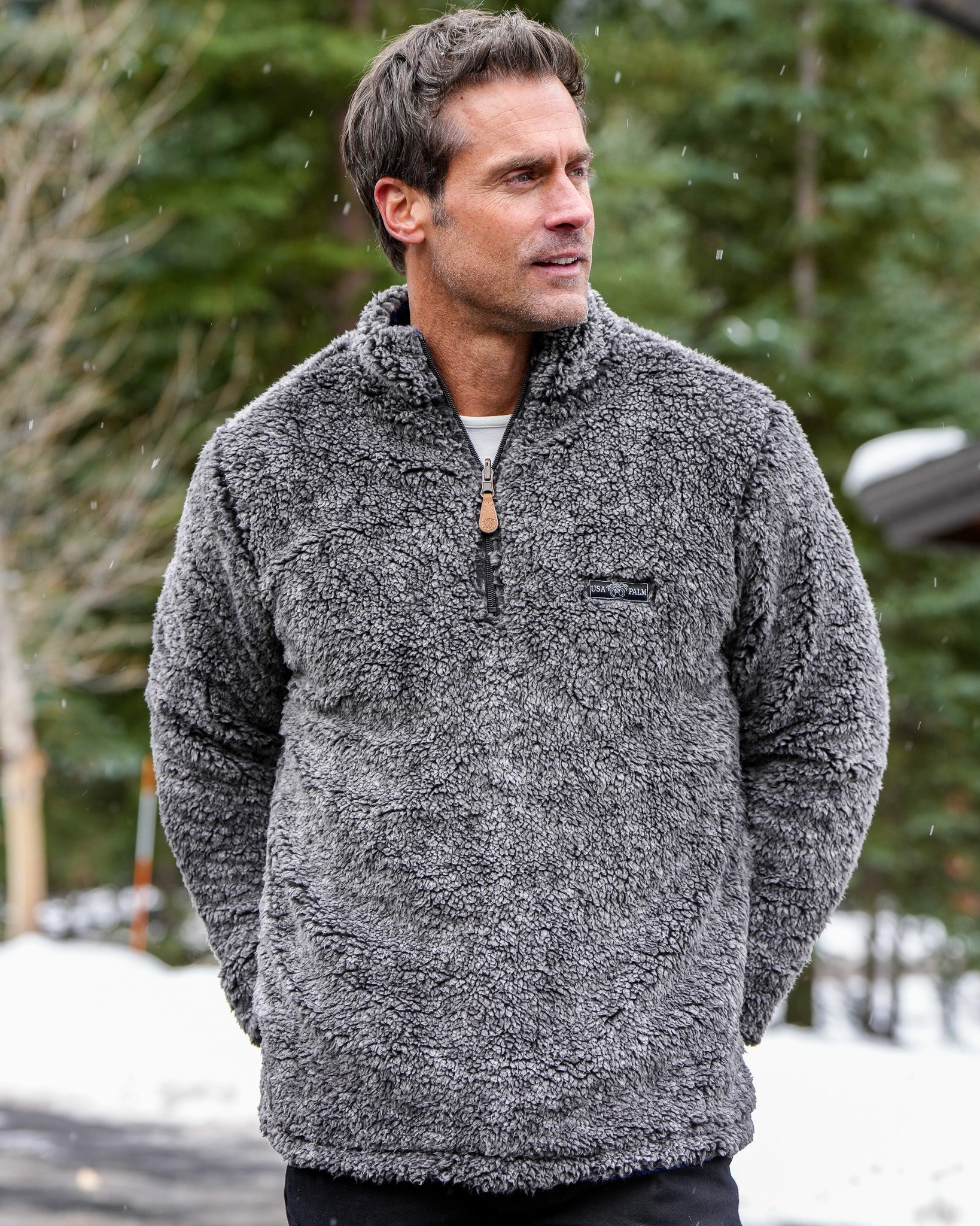 Reversible Double Sherpa 1/4 Zip