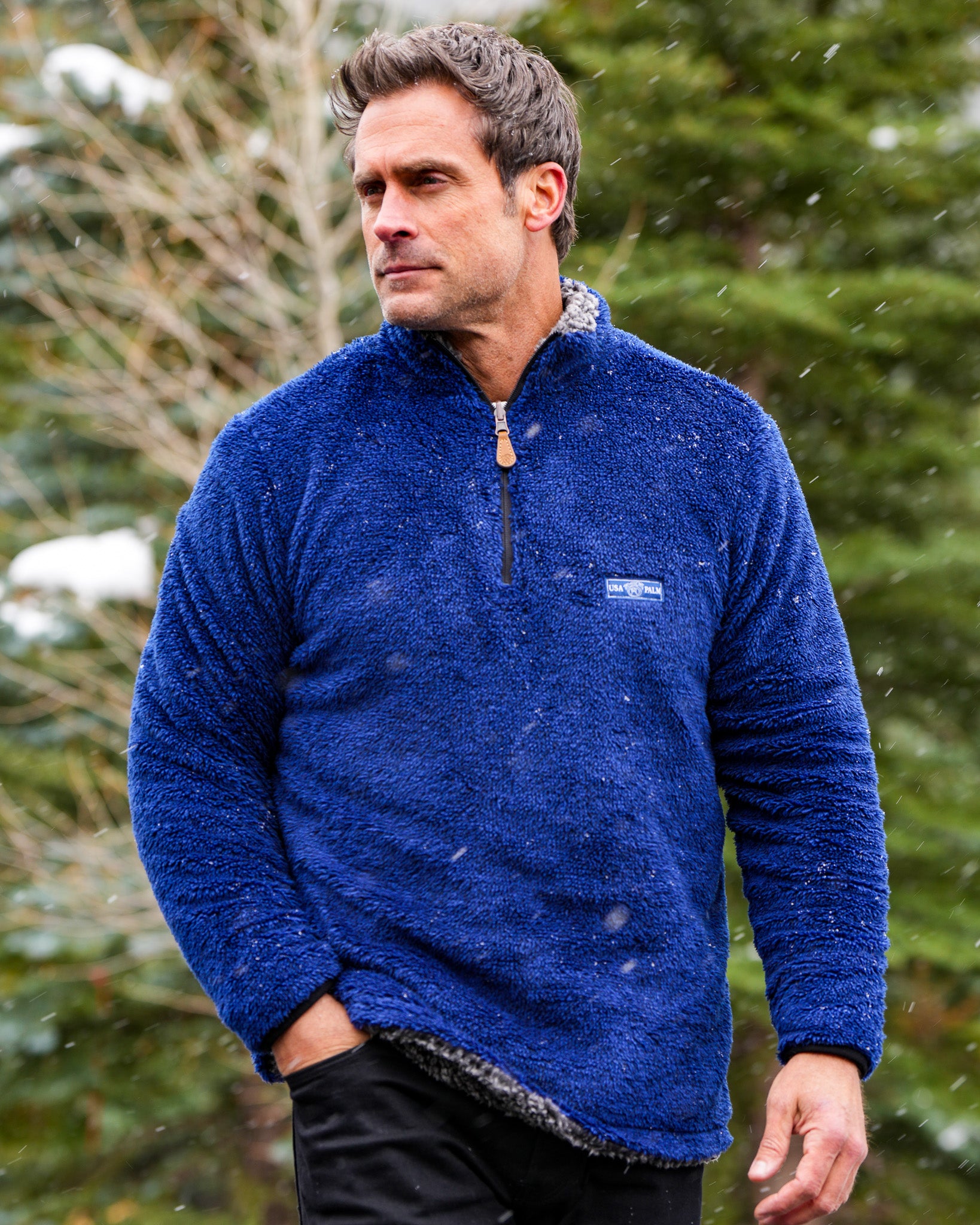 Reversible Double Sherpa 1/4 Zip