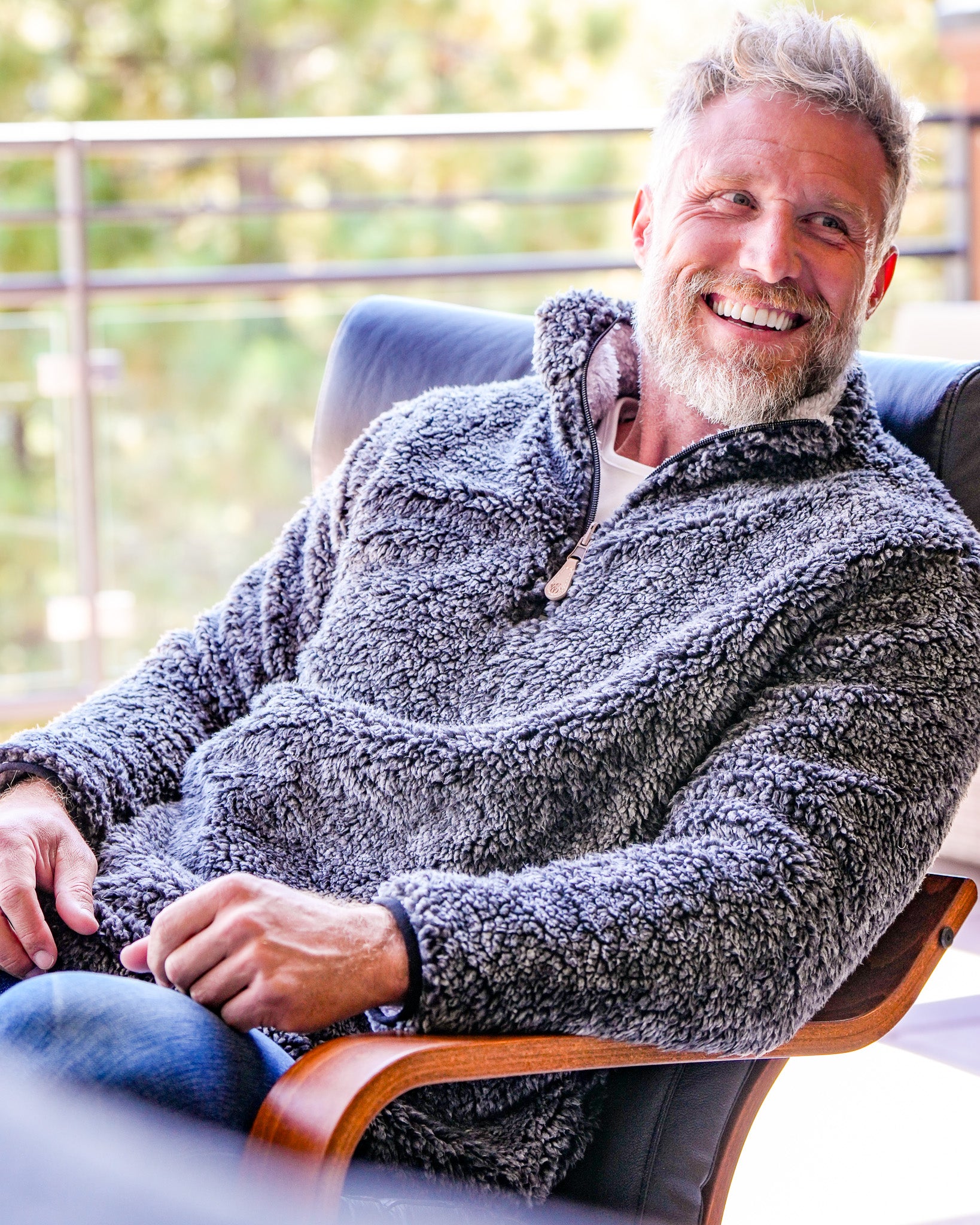 Reversible Double Sherpa 1/4 Zip