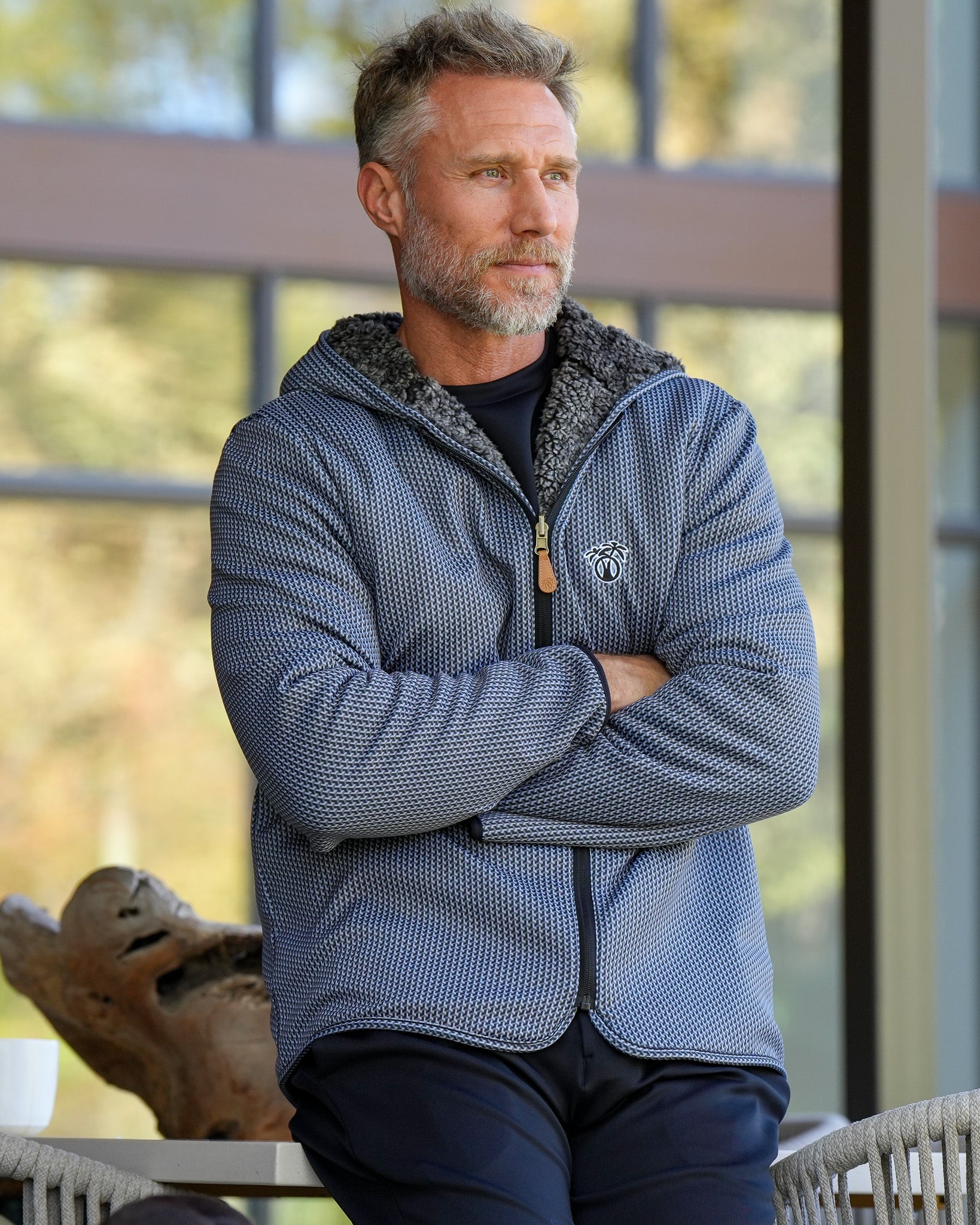 Reversible Sherpa Infinity Full Zip Hoodie