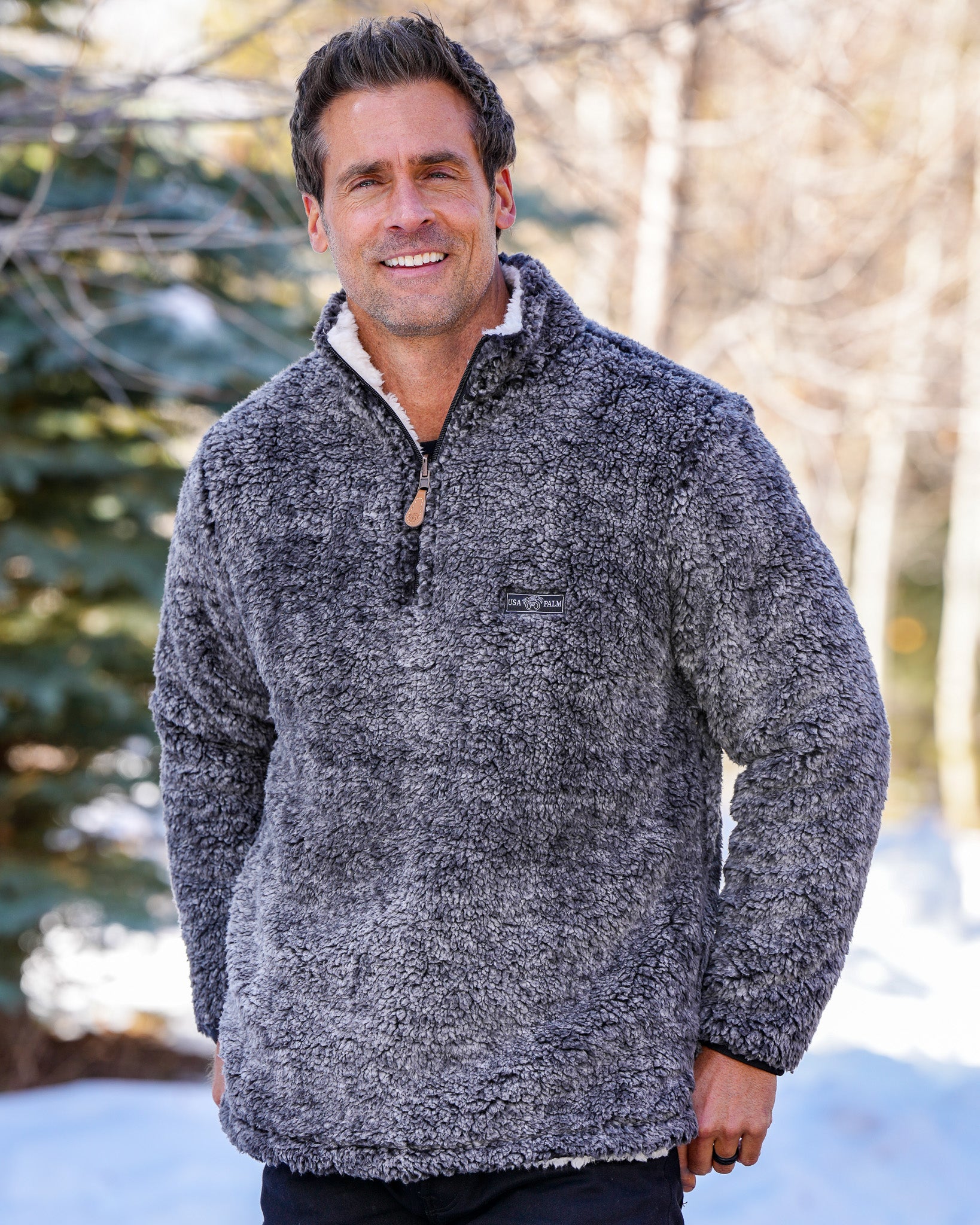 Reversible Double Sherpa 1/4 Zip