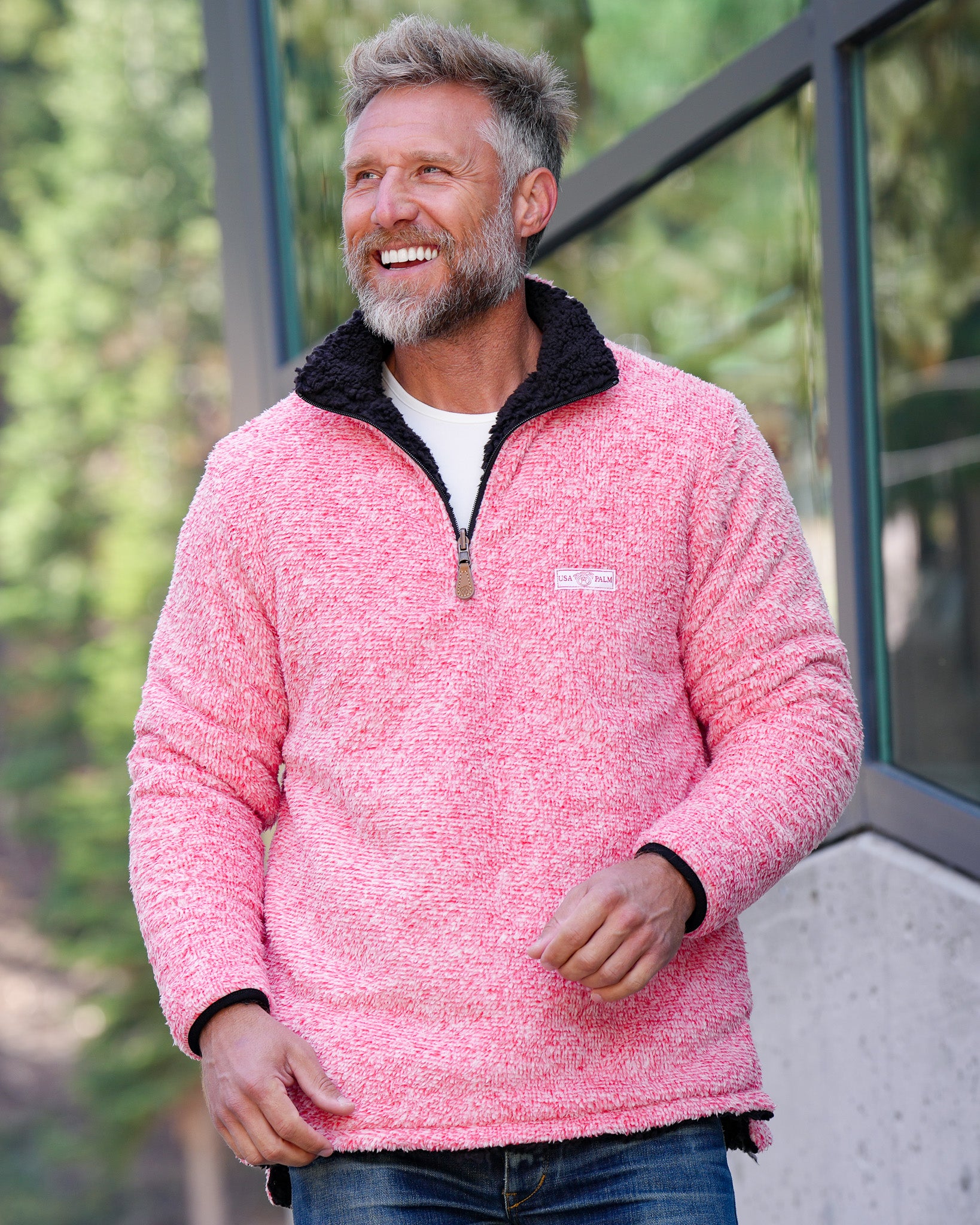 Reversible Double Sherpa 1/4 Zip