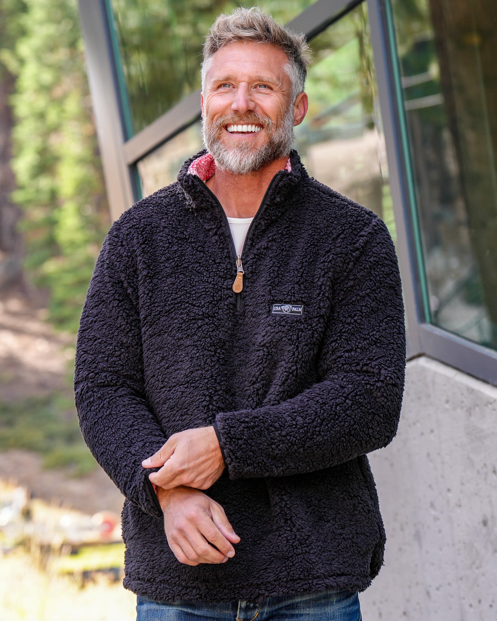 Reversible Double Sherpa 1/4 Zip