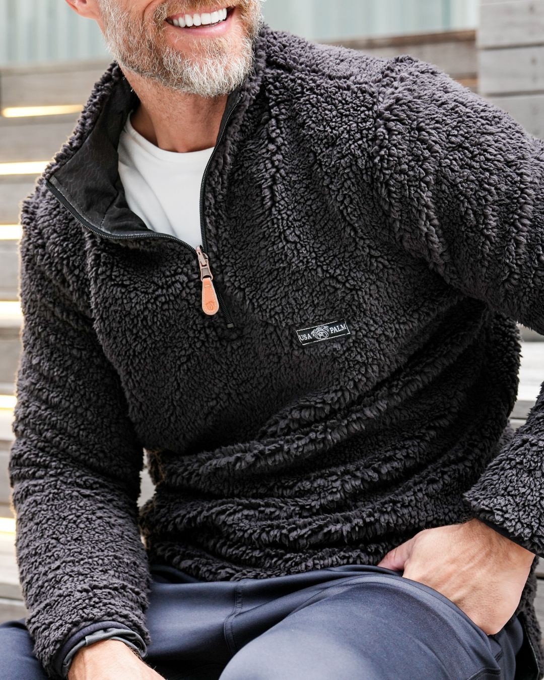 Reversible Sherpa 1/4 Zip - Sale