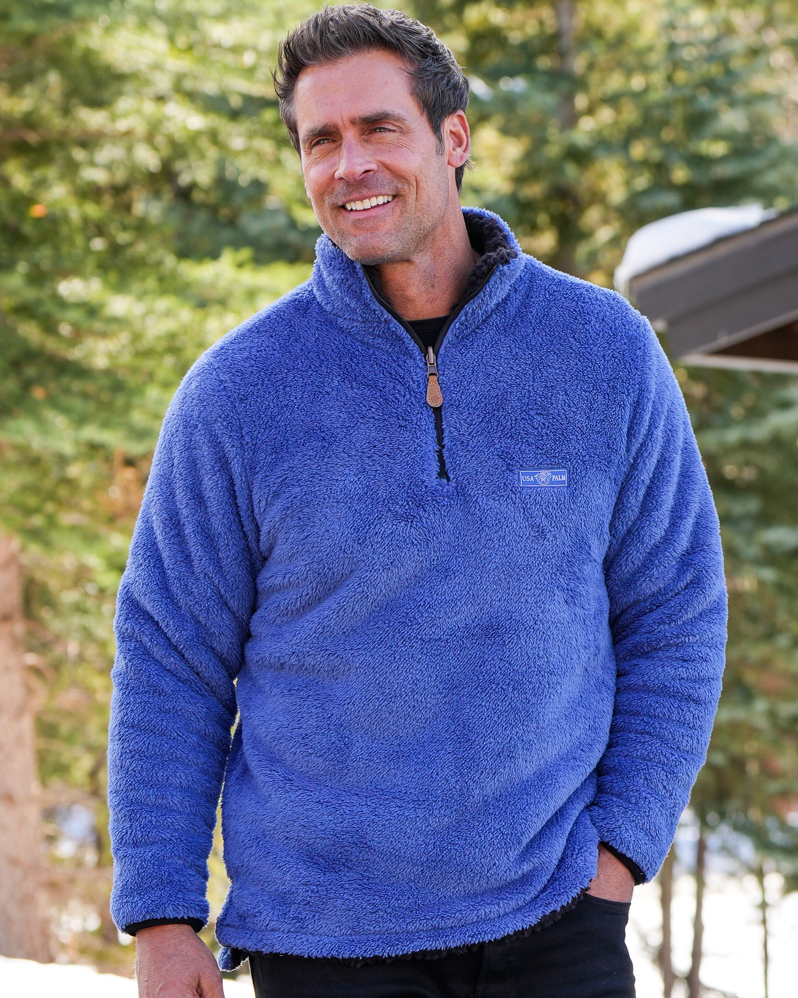 Reversible Double Sherpa 1/4 Zip