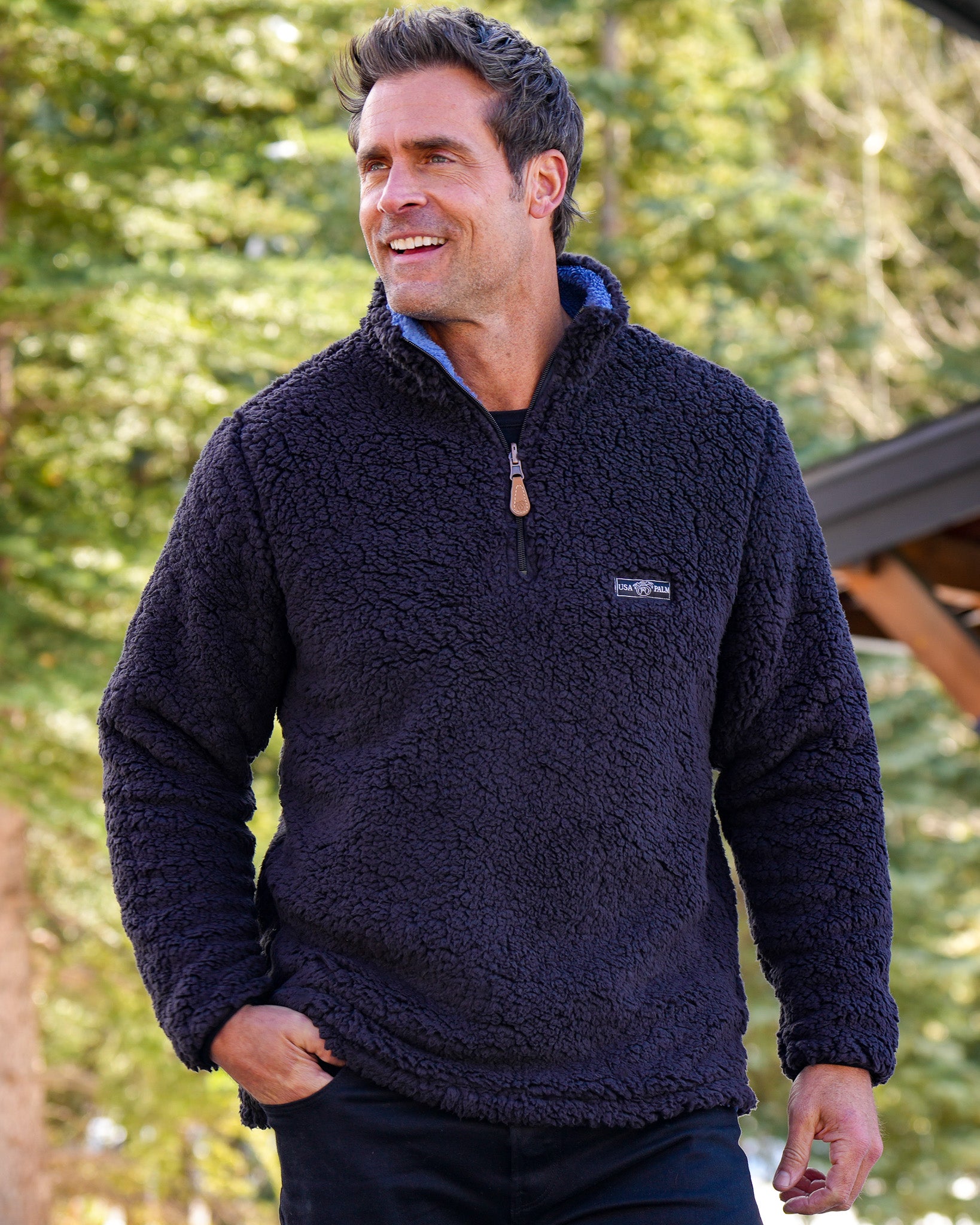 Reversible Double Sherpa 1/4 Zip