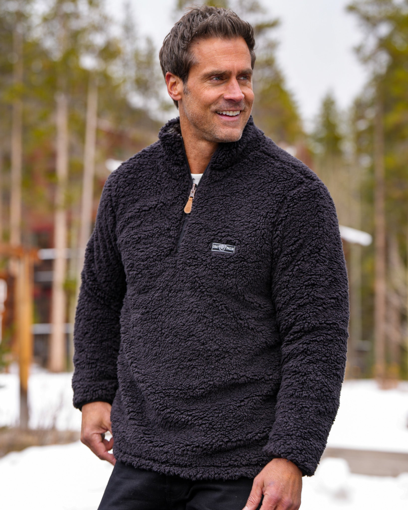 Reversible Double Sherpa 1/4 Zip