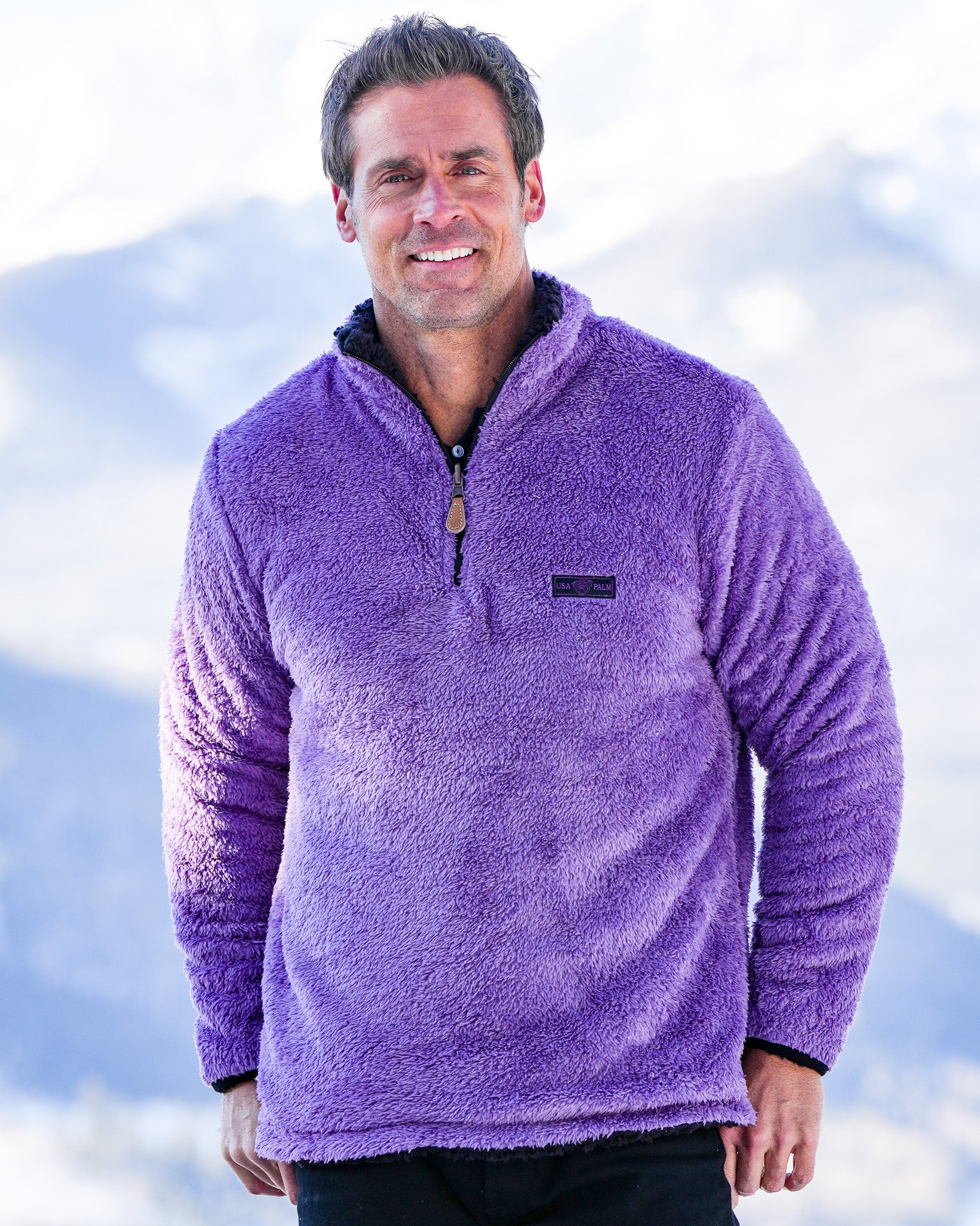Reversible Double Sherpa 1/4 Zip