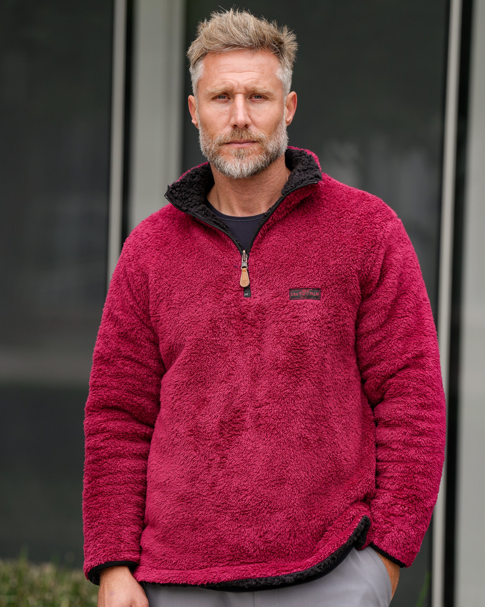 Reversible Double Sherpa 1/4 Zip