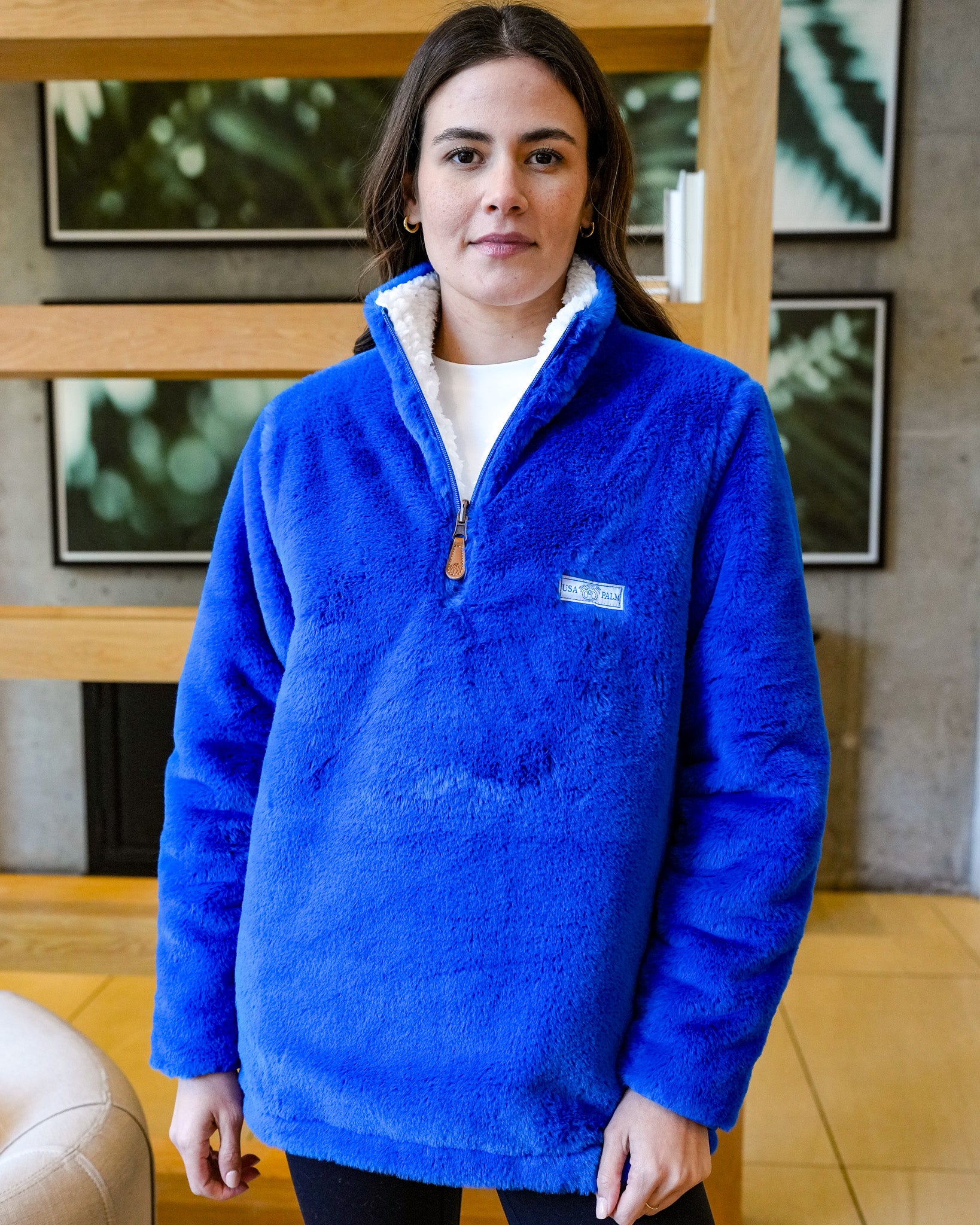 Reversible Double Sherpa 1/4 Zip