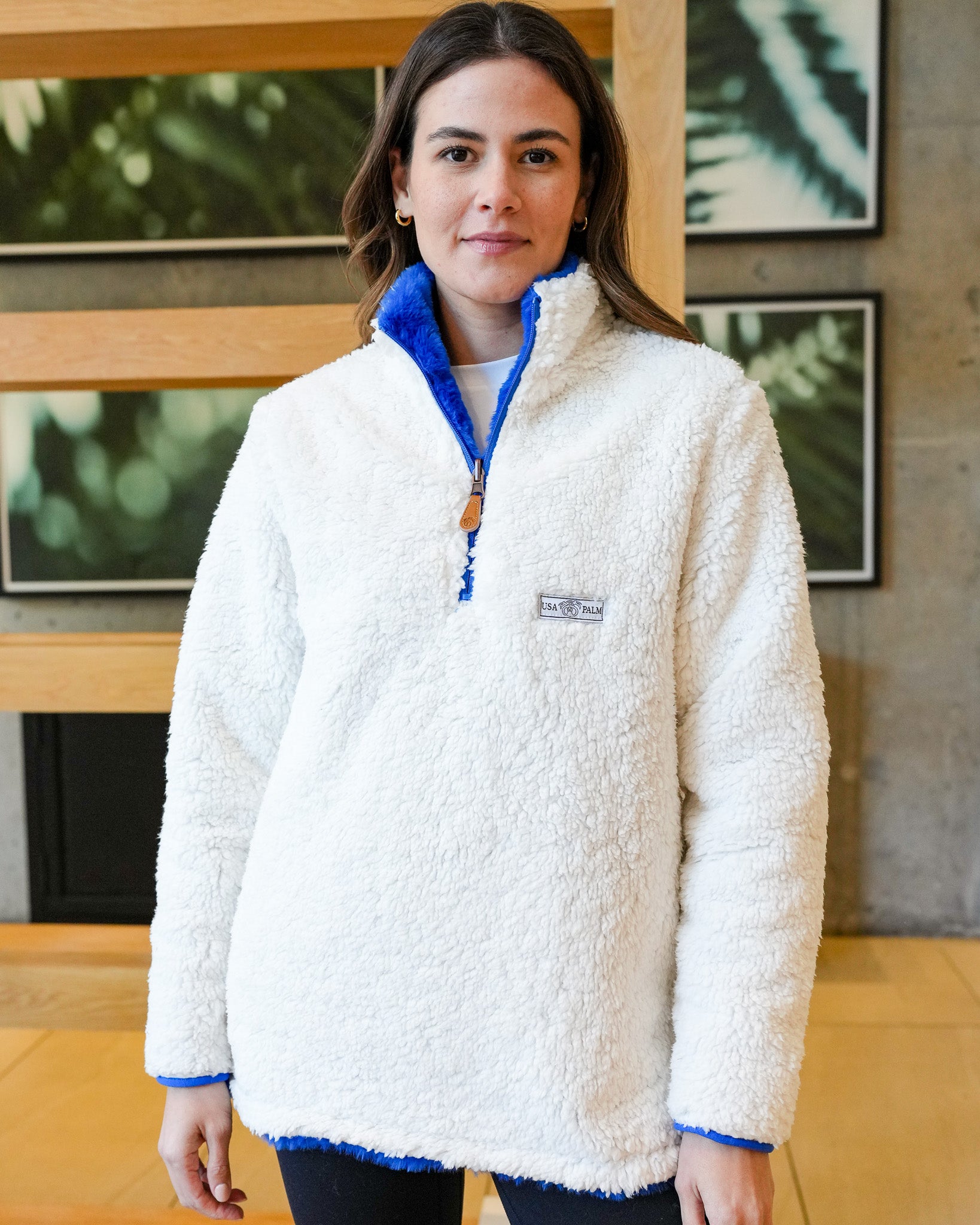 Reversible Double Sherpa 1/4 Zip