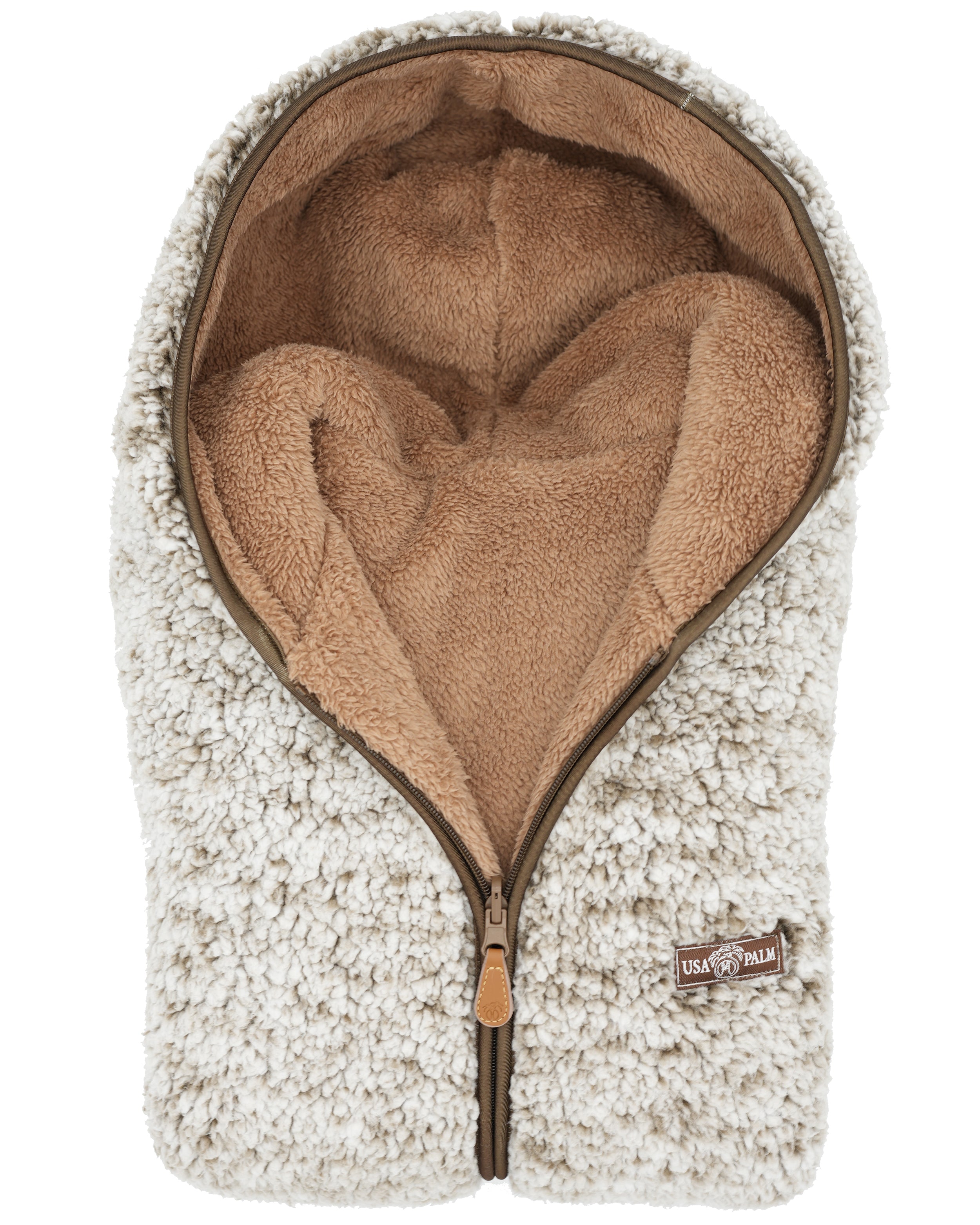 Reversible Sherpa Full Zip Hoodie