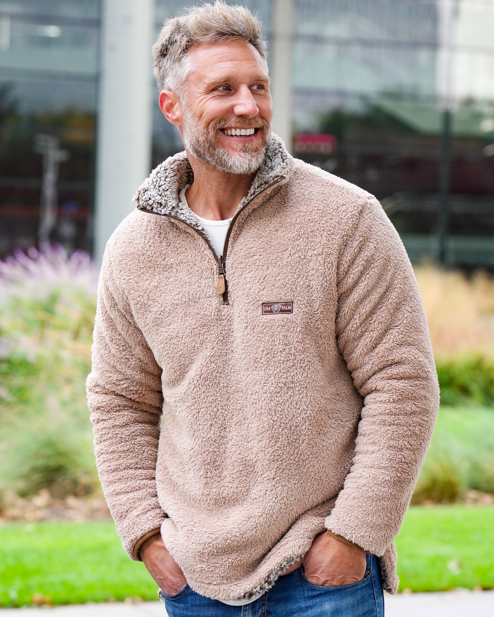 Reversible Double Sherpa 1/4 Zip