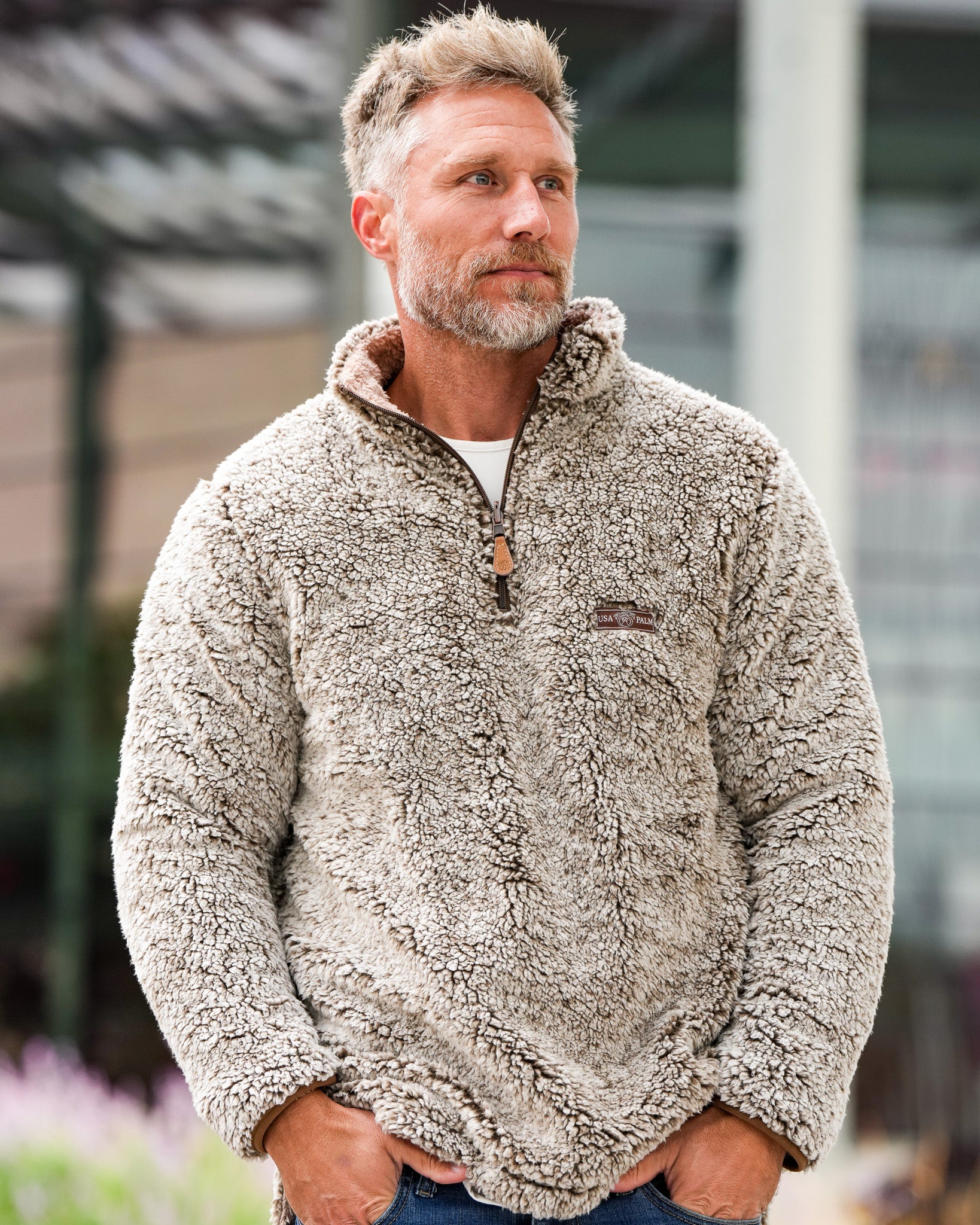 Reversible Double Sherpa 1/4 Zip