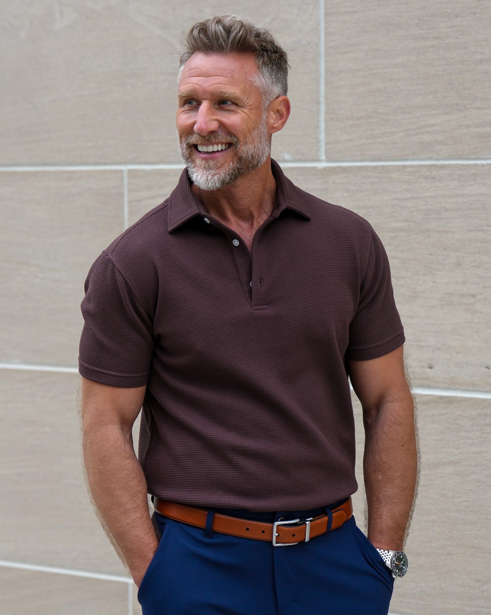 Forge Waffle Knit Polo