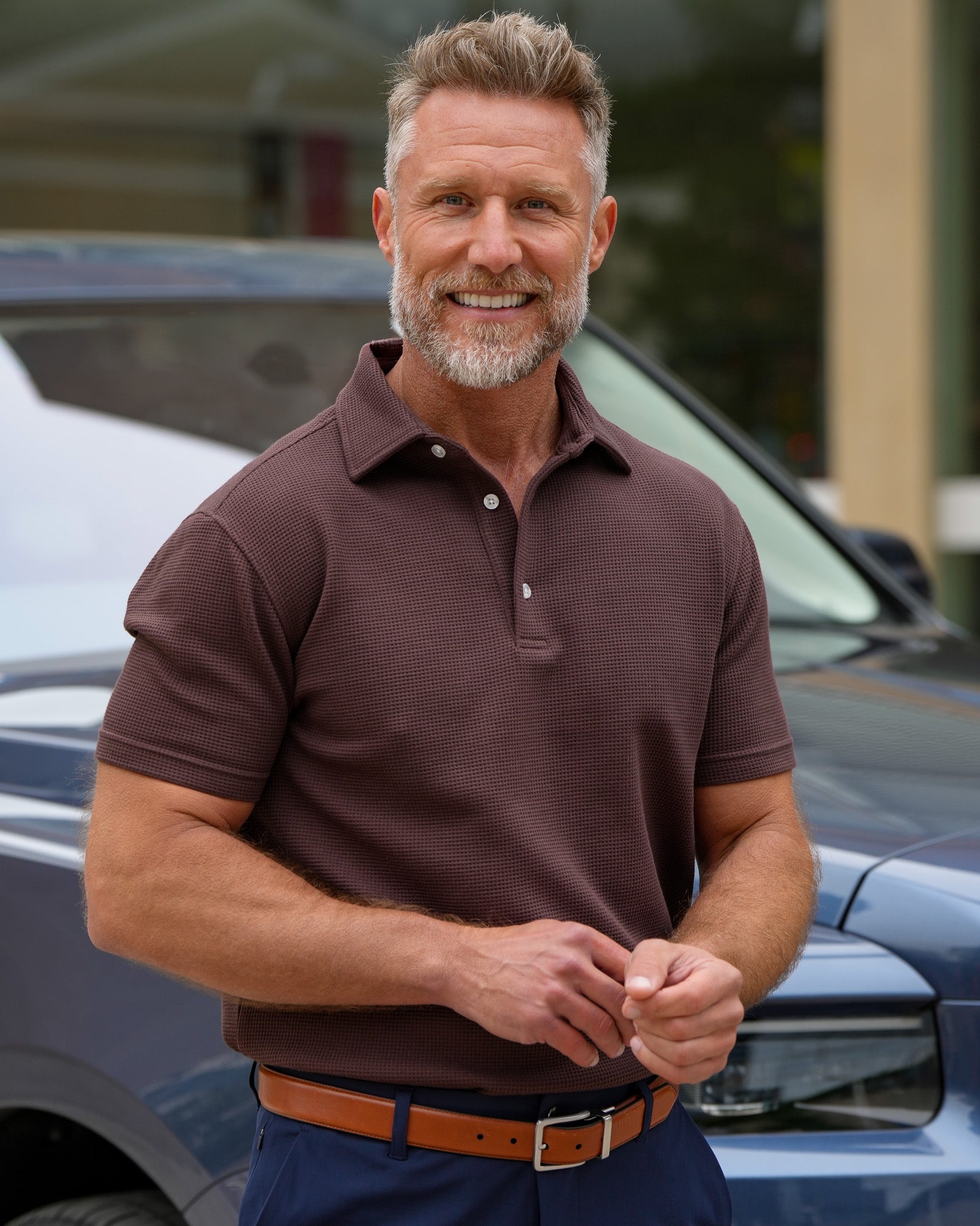 Forge Waffle Knit Polo