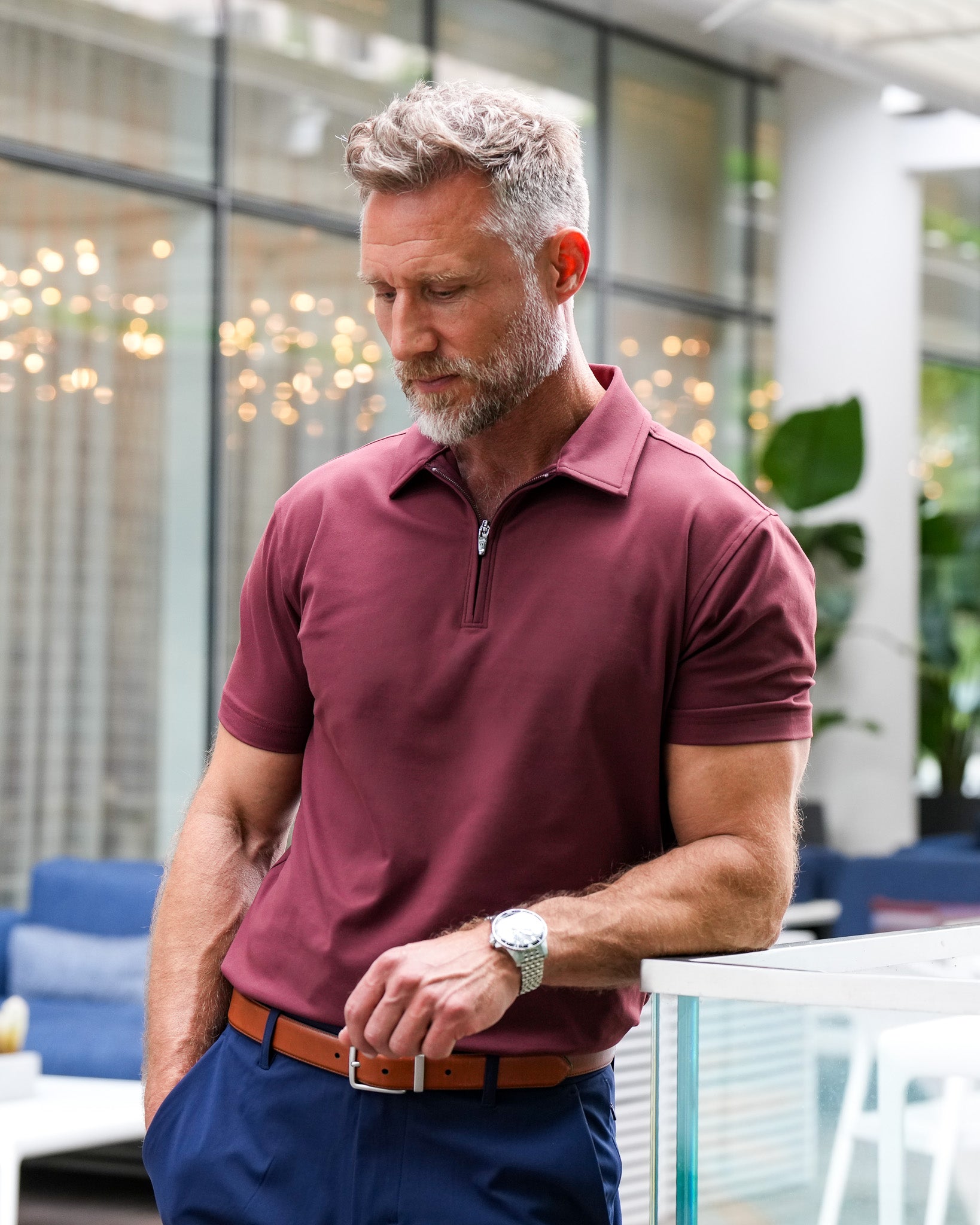 Luxe Zip Polo