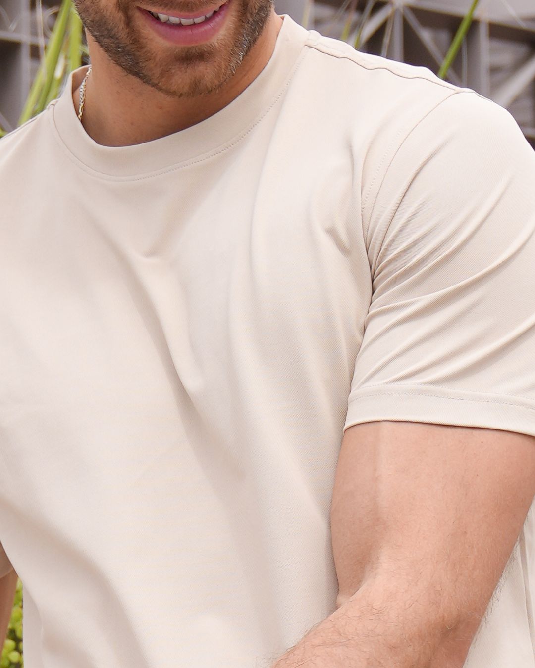 Pique Stretch Crew Polo