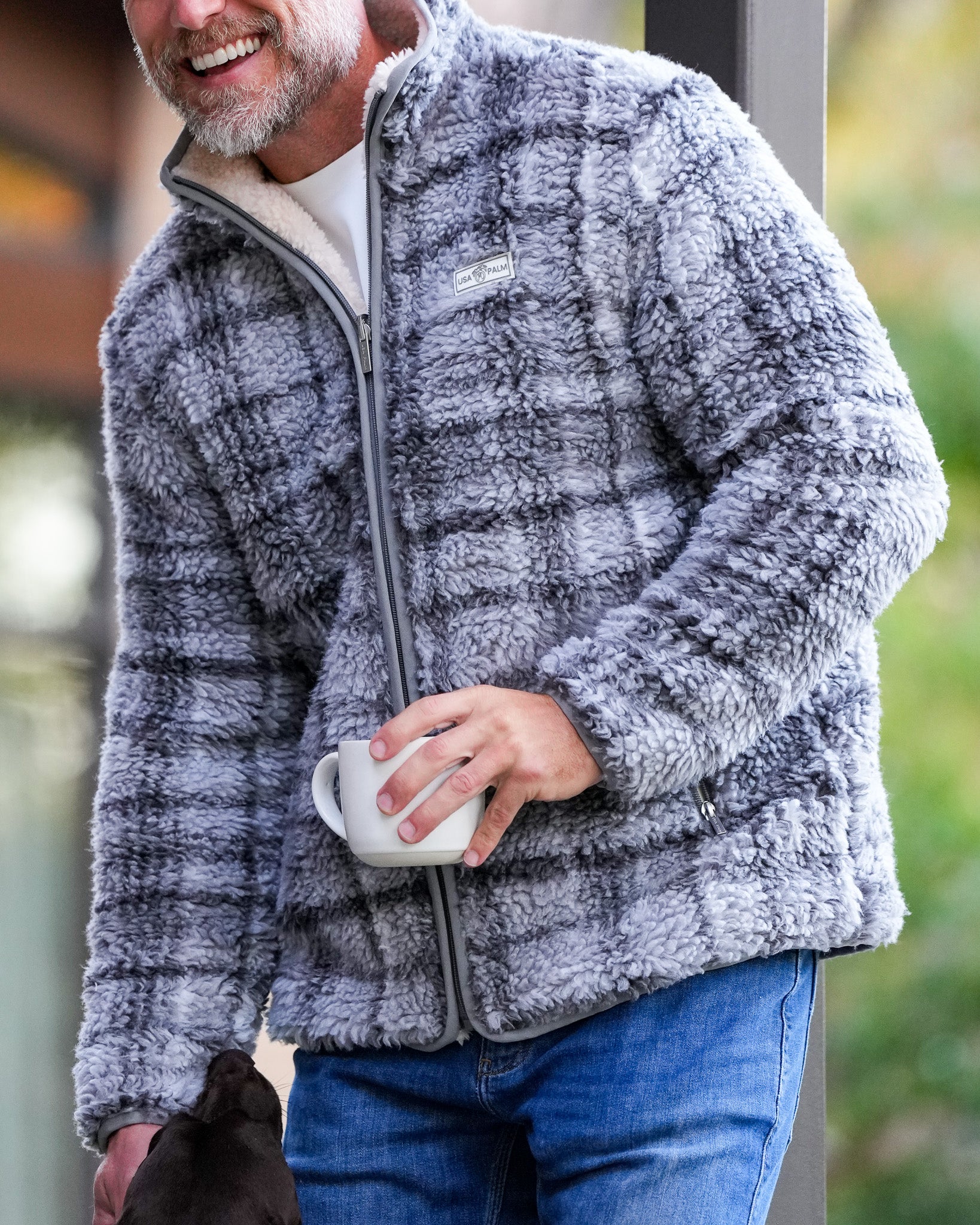 Jacquard Double Sherpa Full Zip