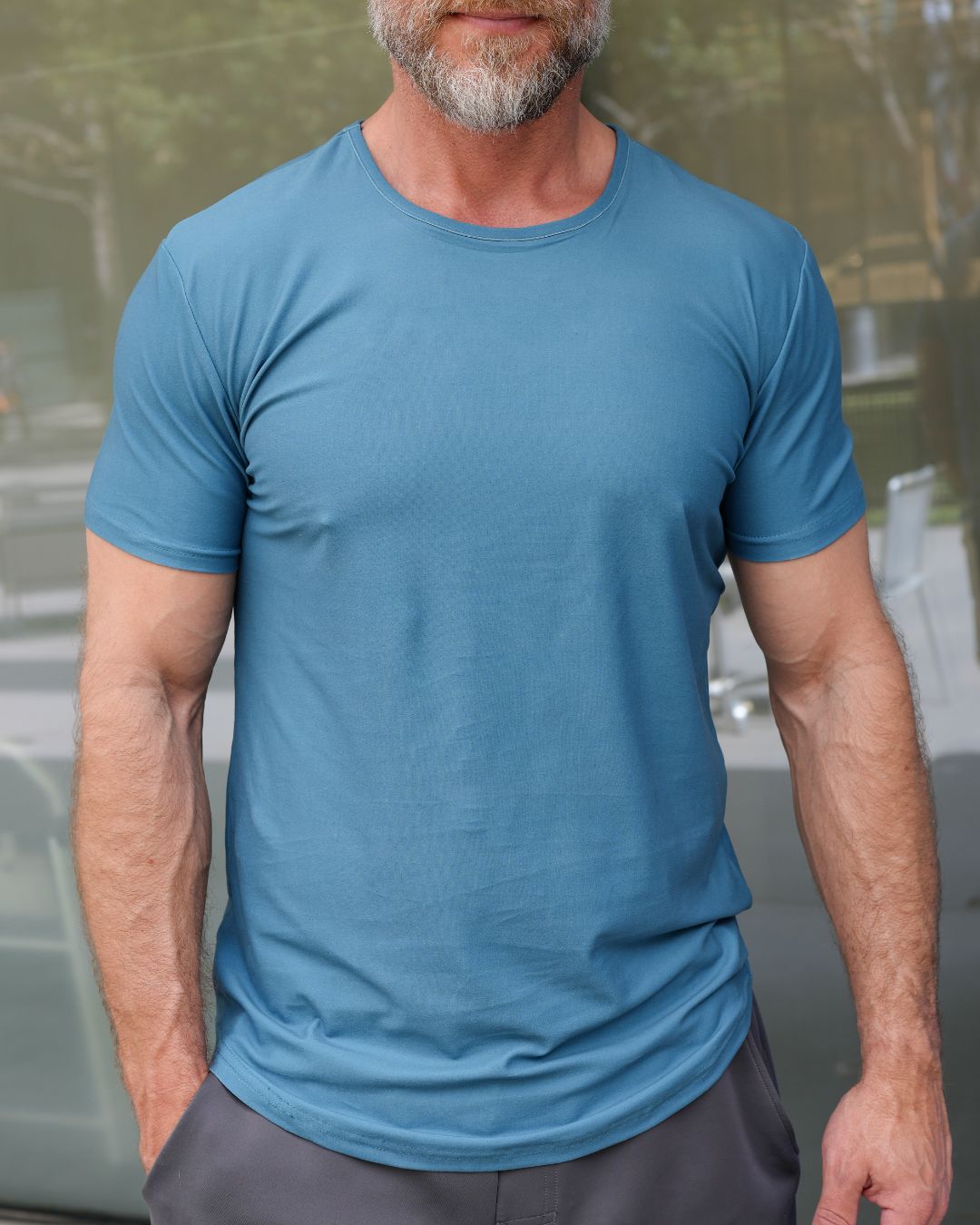 Premium Crew Curve Hem Short Sleeve