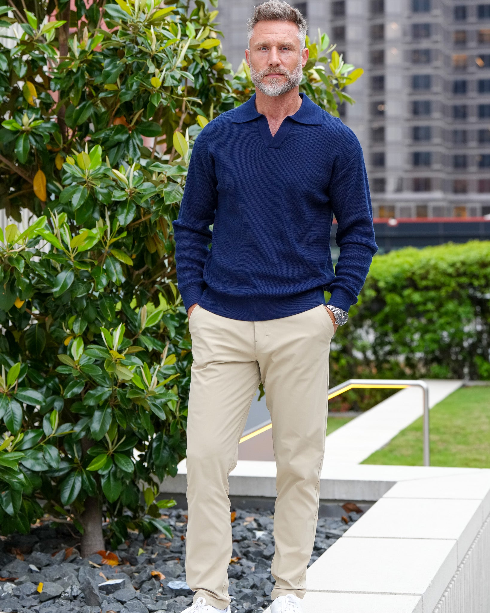 Riviera Knit Johnny Polo