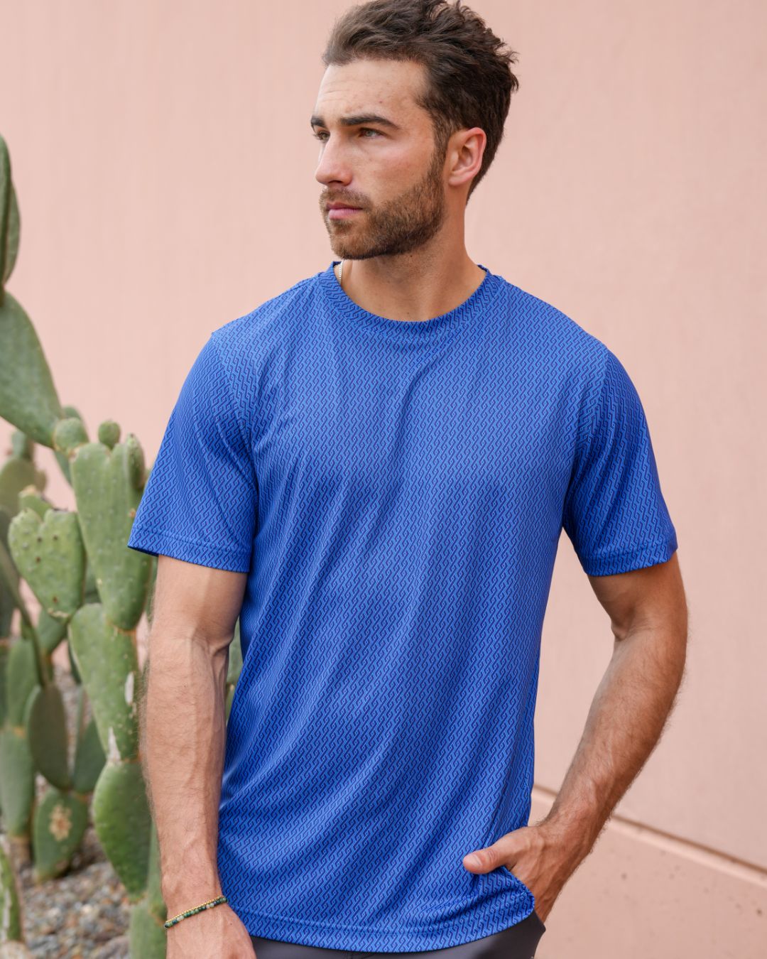 Pique Stretch Crew Polo