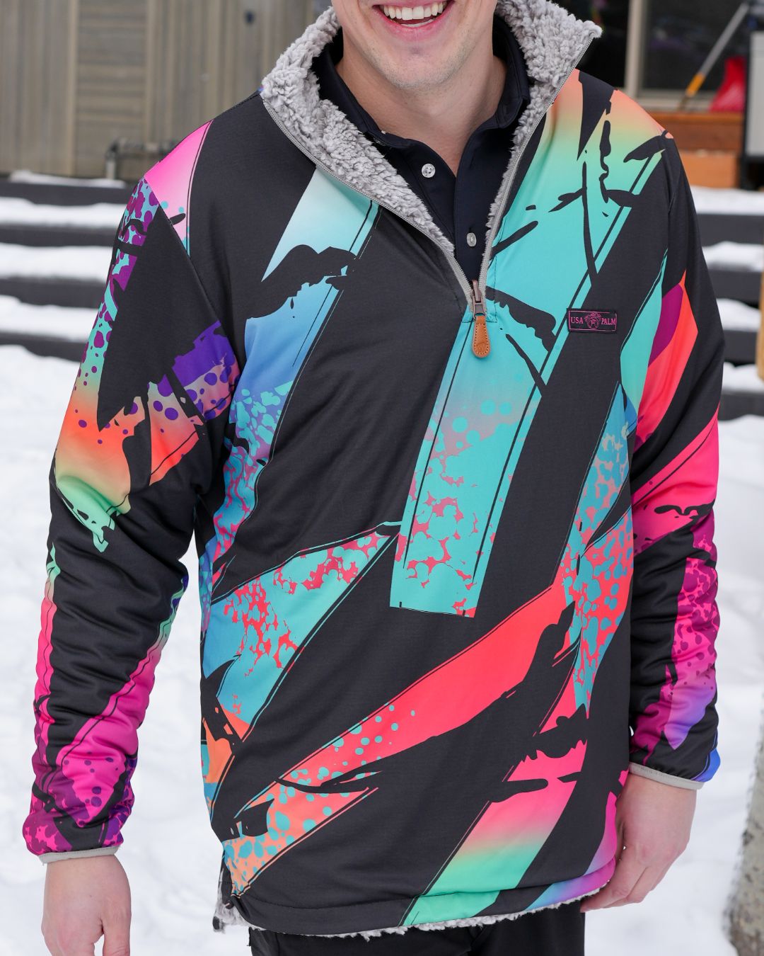 Reversible Sherpa 1/4 Zip - Sale