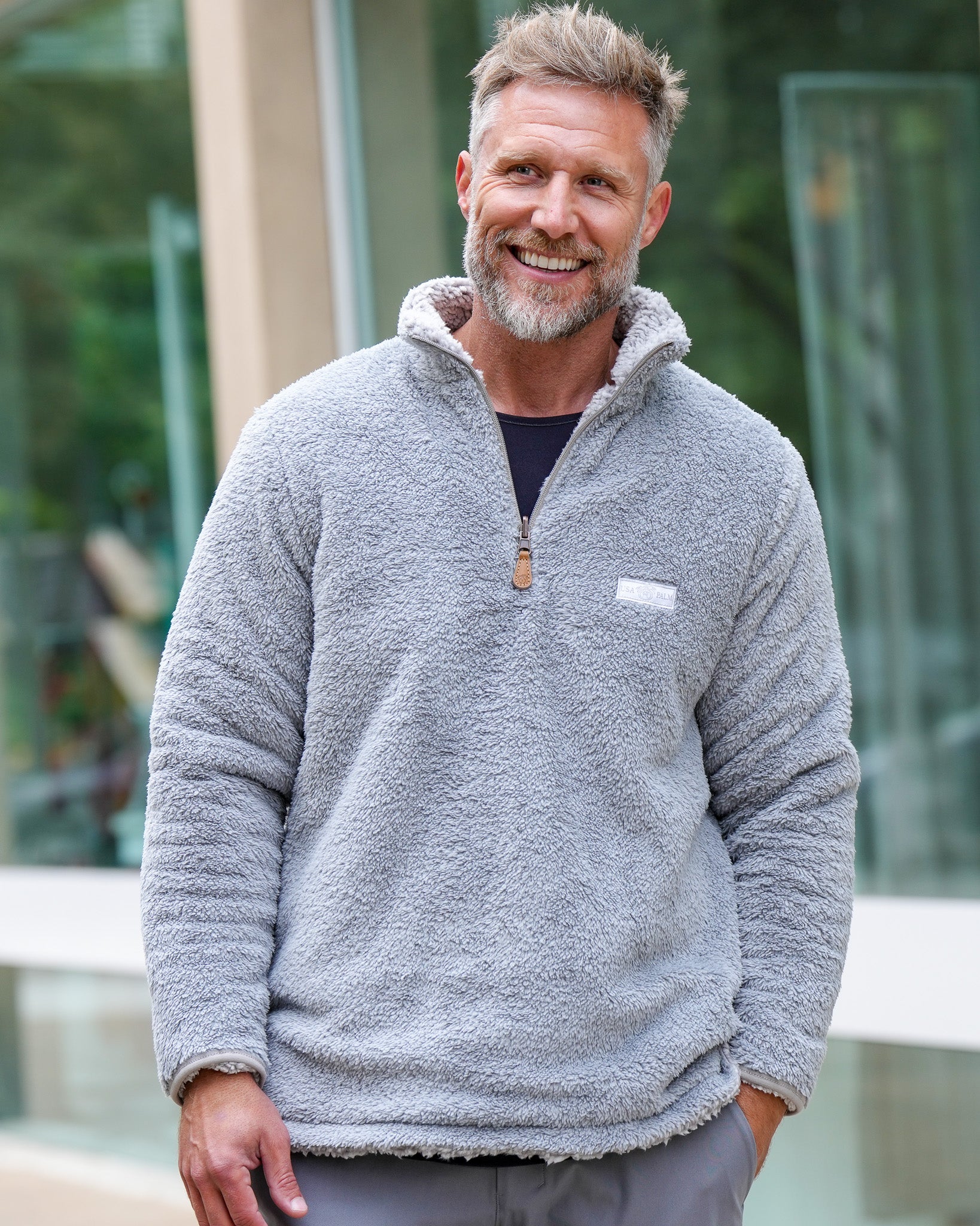 Reversible Double Sherpa 1/4 Zip