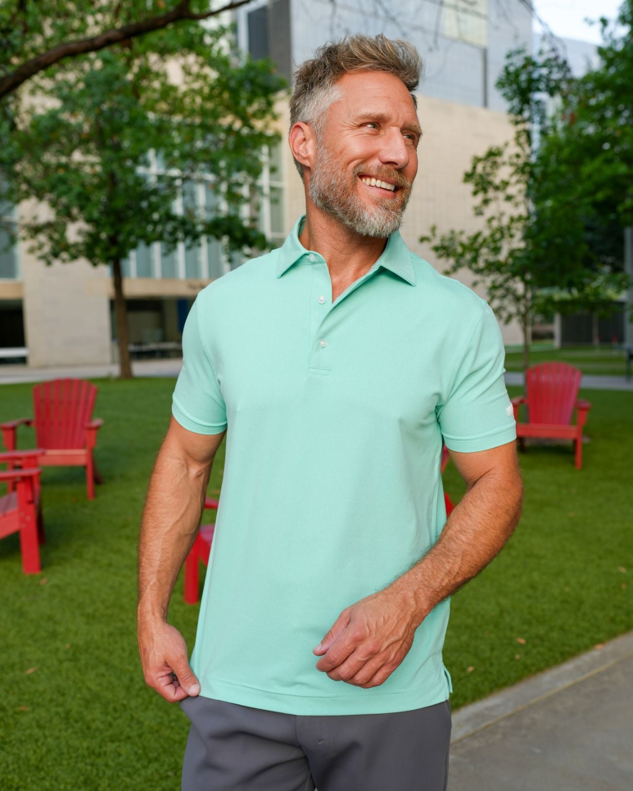 Heathered Polo