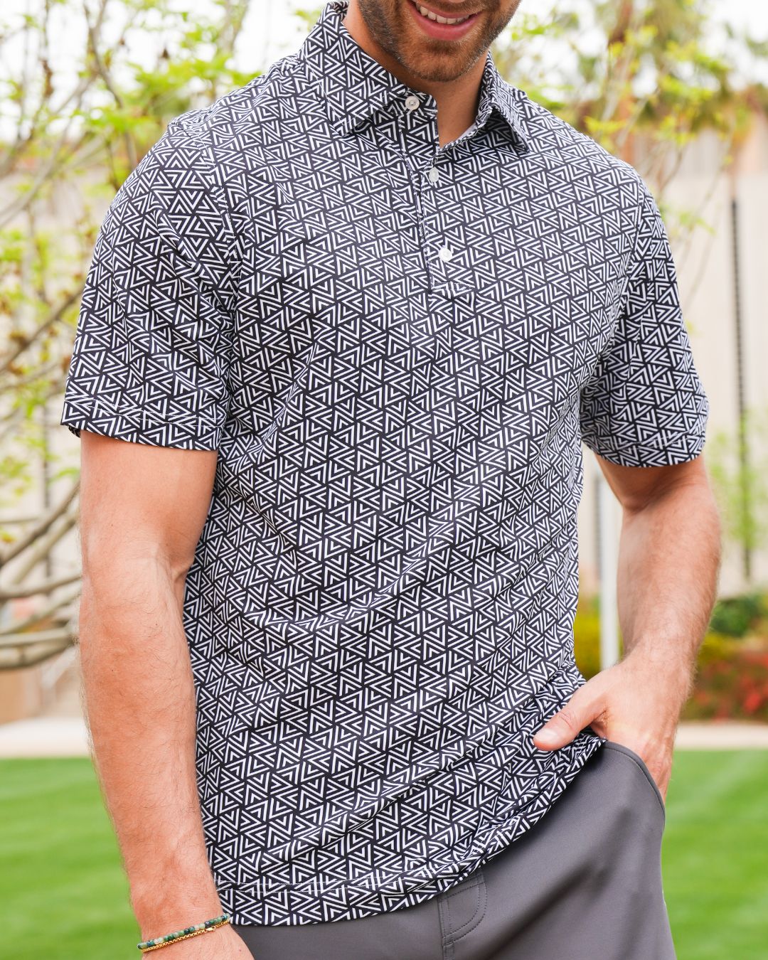 Pique Stretch Polo - Classic Fit