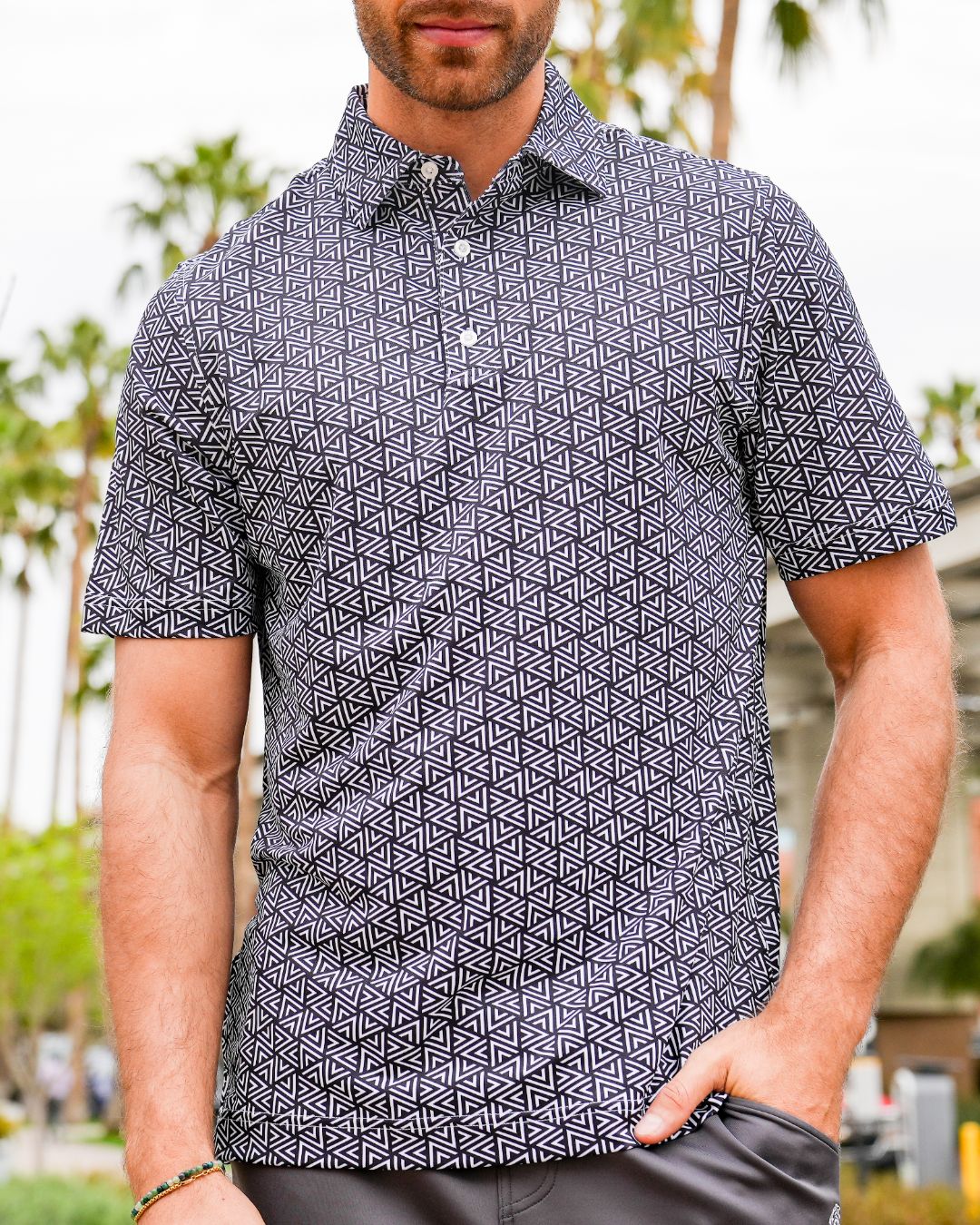 Pique Stretch Polo - Classic Fit