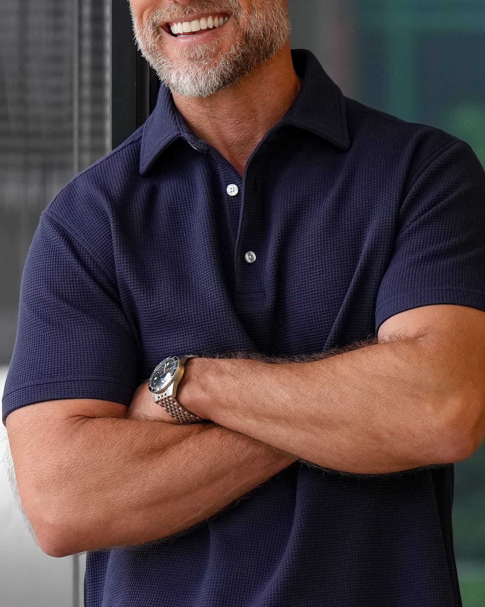 Forge Waffle Knit Polo
