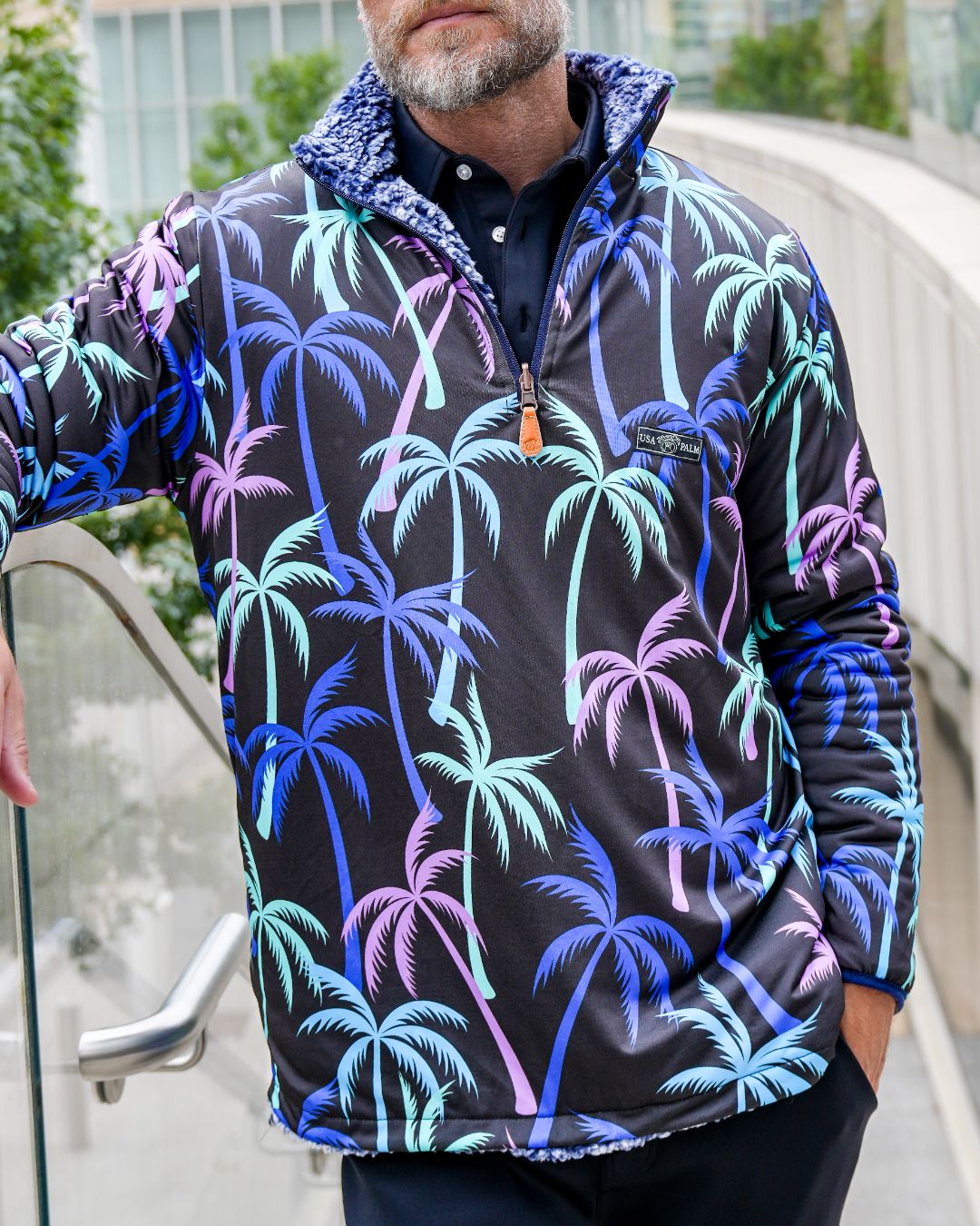 Reversible Sherpa 1/4 Zip - Sale