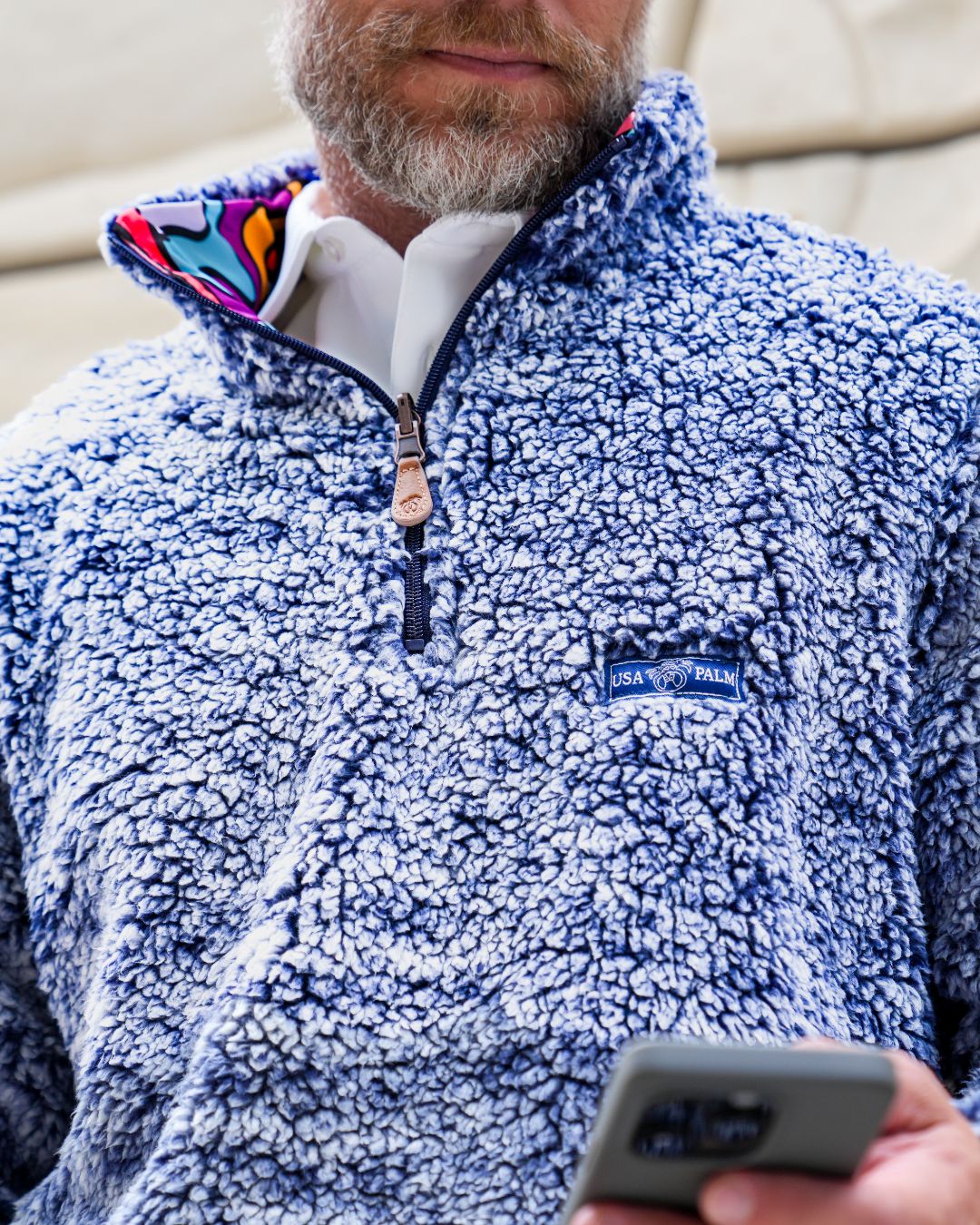 Reversible Sherpa 1/4 Zip - Sale