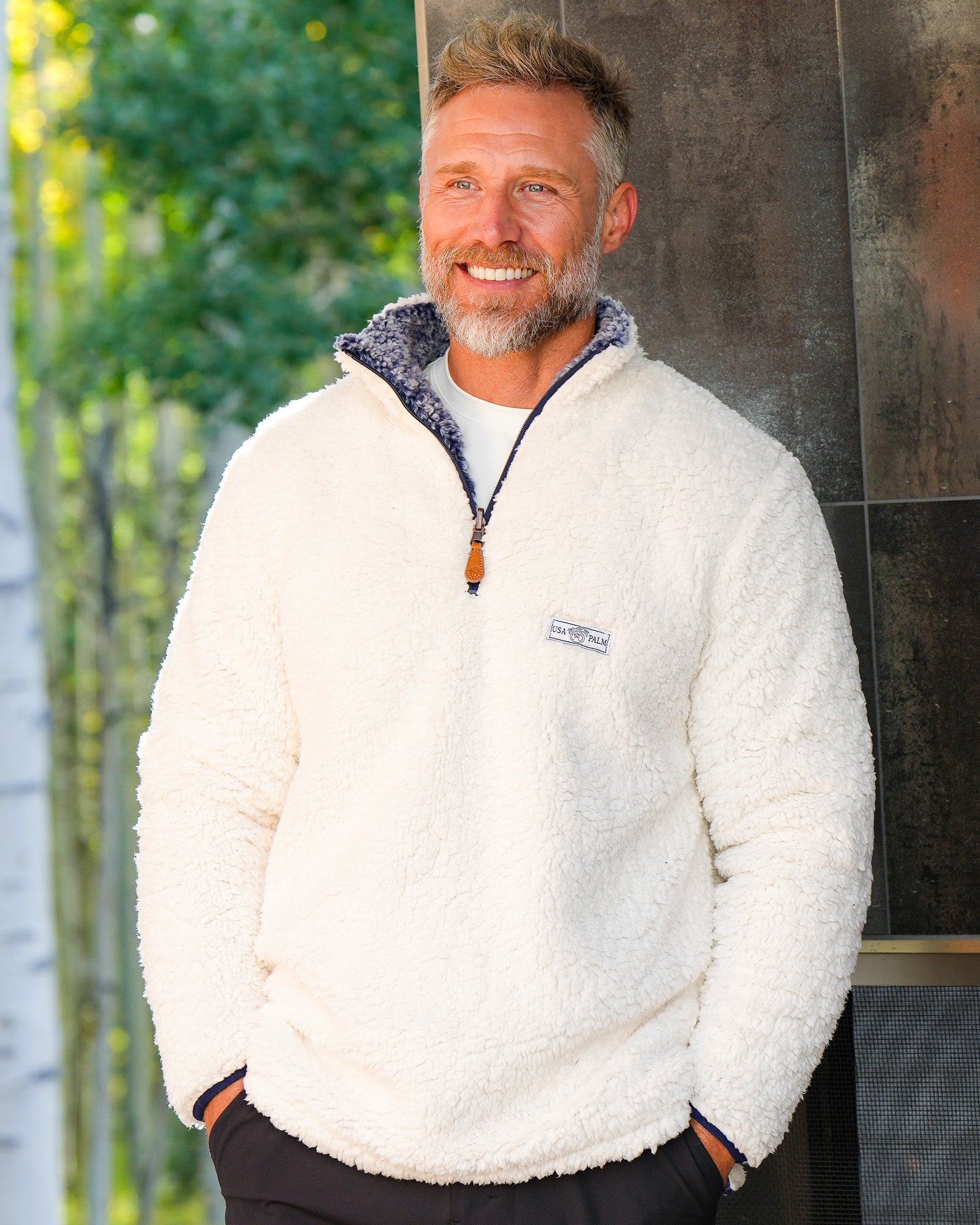 Reversible Double Sherpa 1/4 Zip