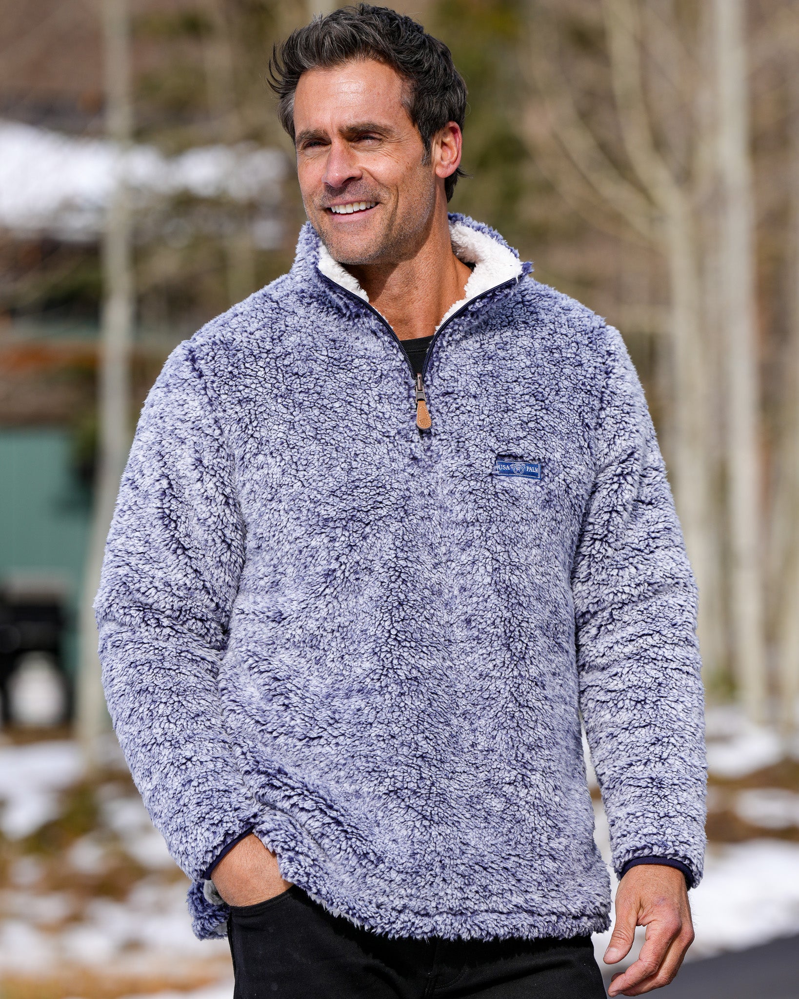 Reversible Double Sherpa 1/4 Zip