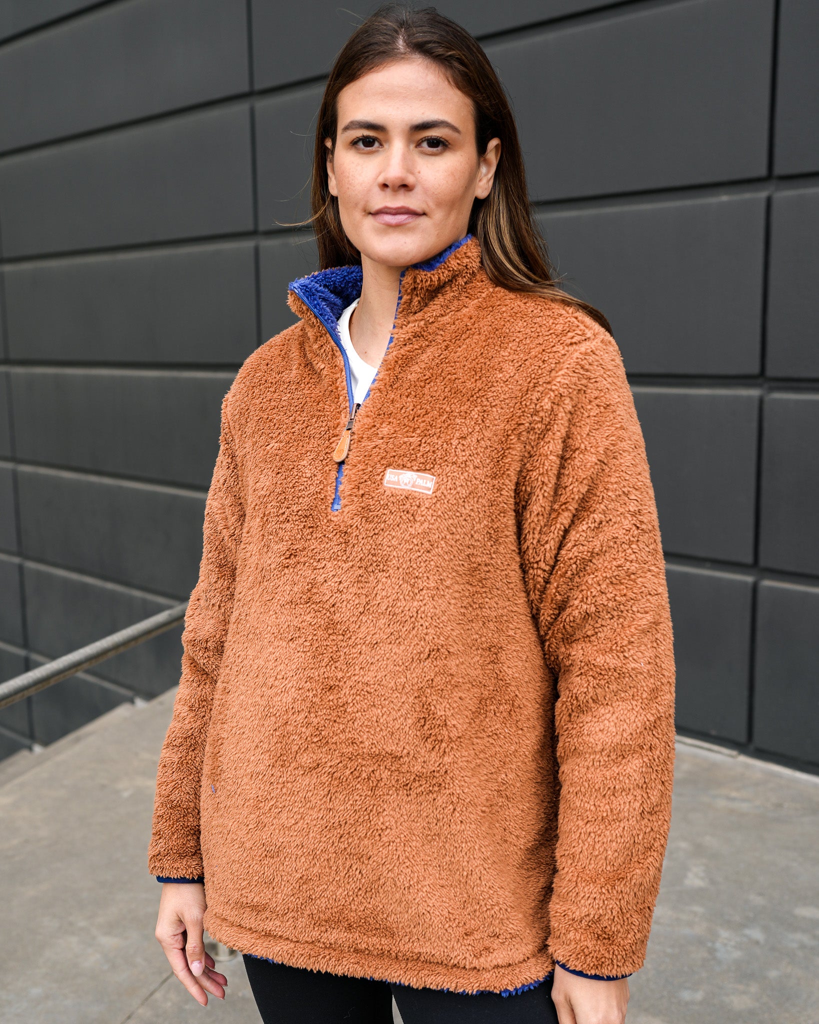 Reversible Double Sherpa 1/4 Zip